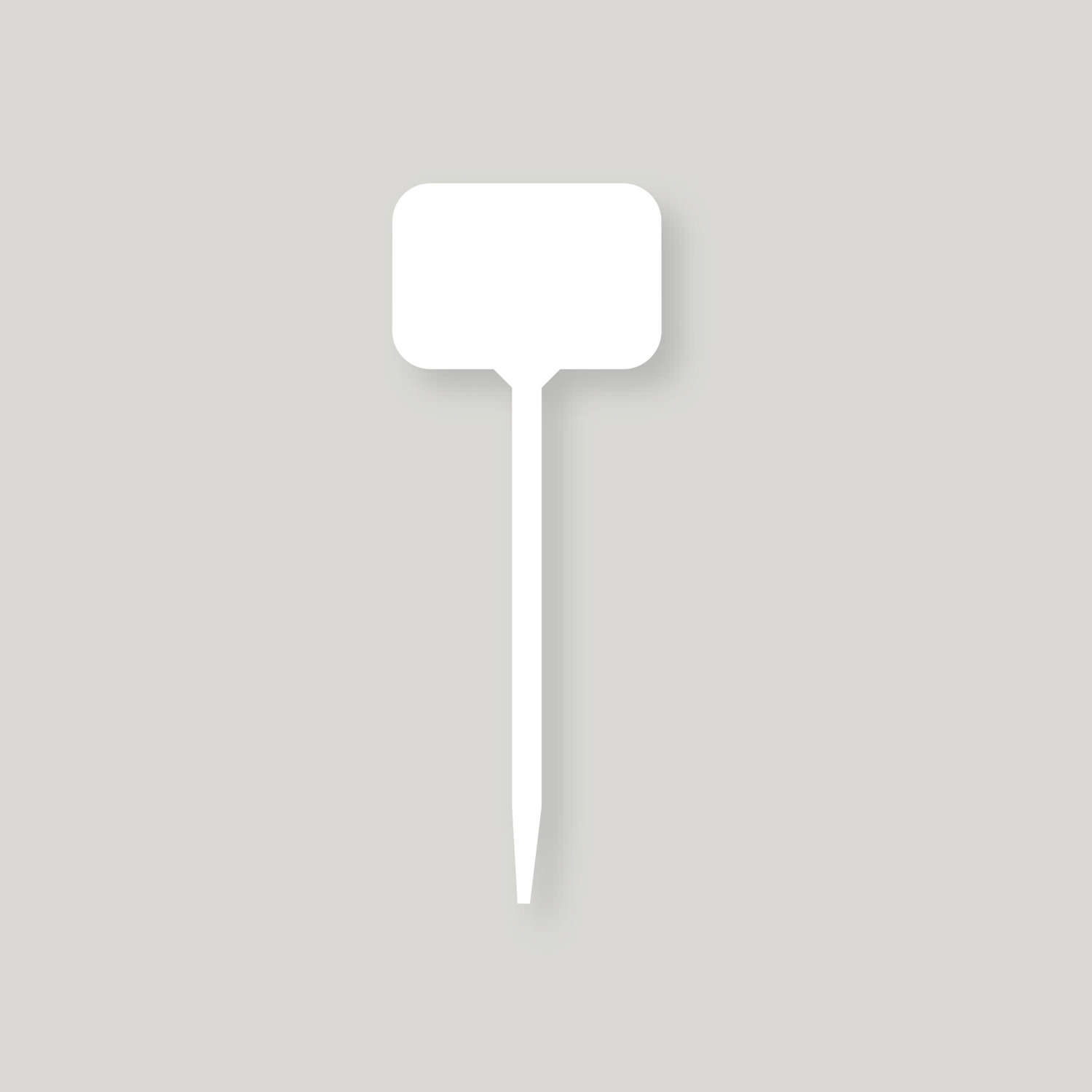 T Labels 560mm WHITE - Pack of 50