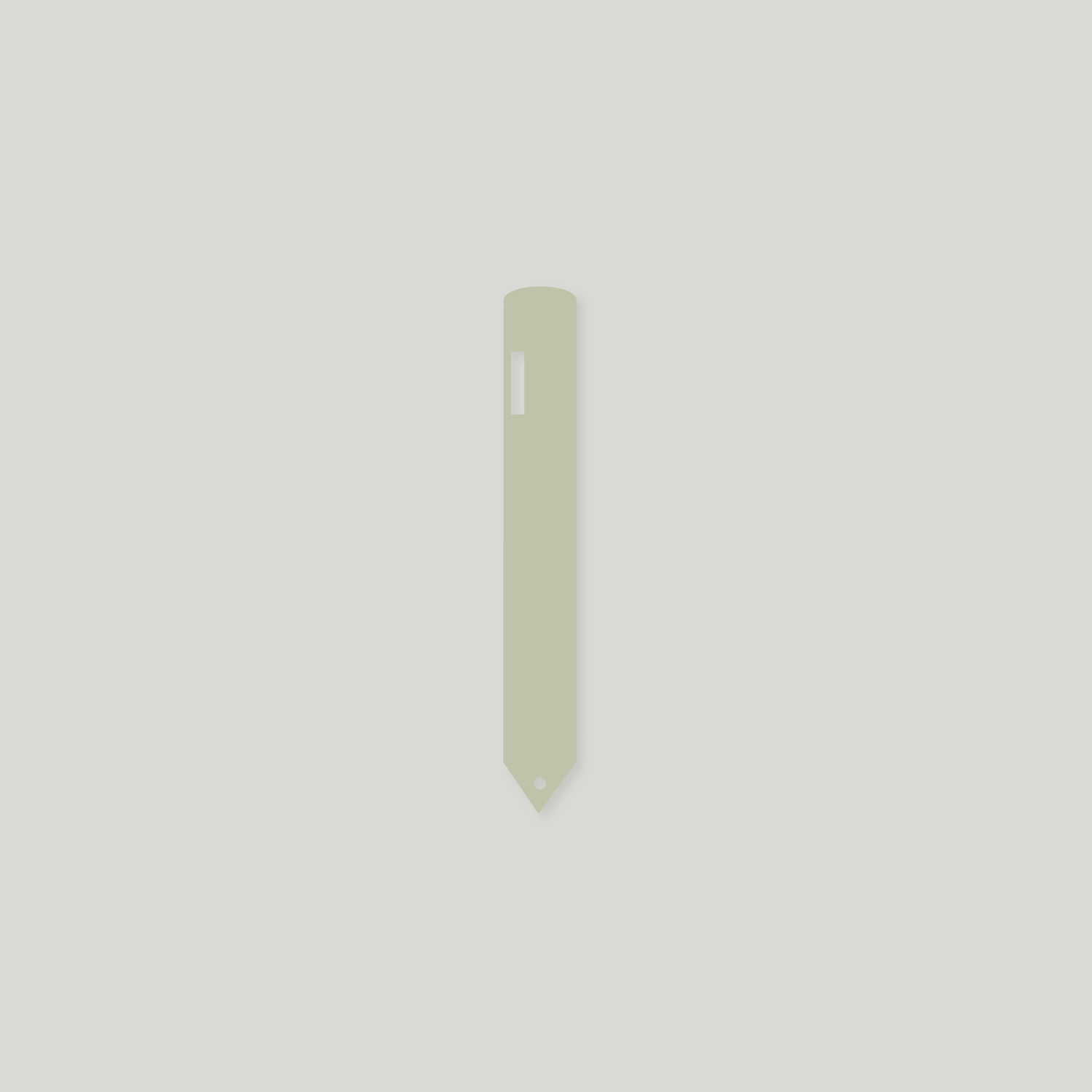 Heavy Duty Pot Labels with Hole 100mm x 14mm BEIGE - Pack of 100