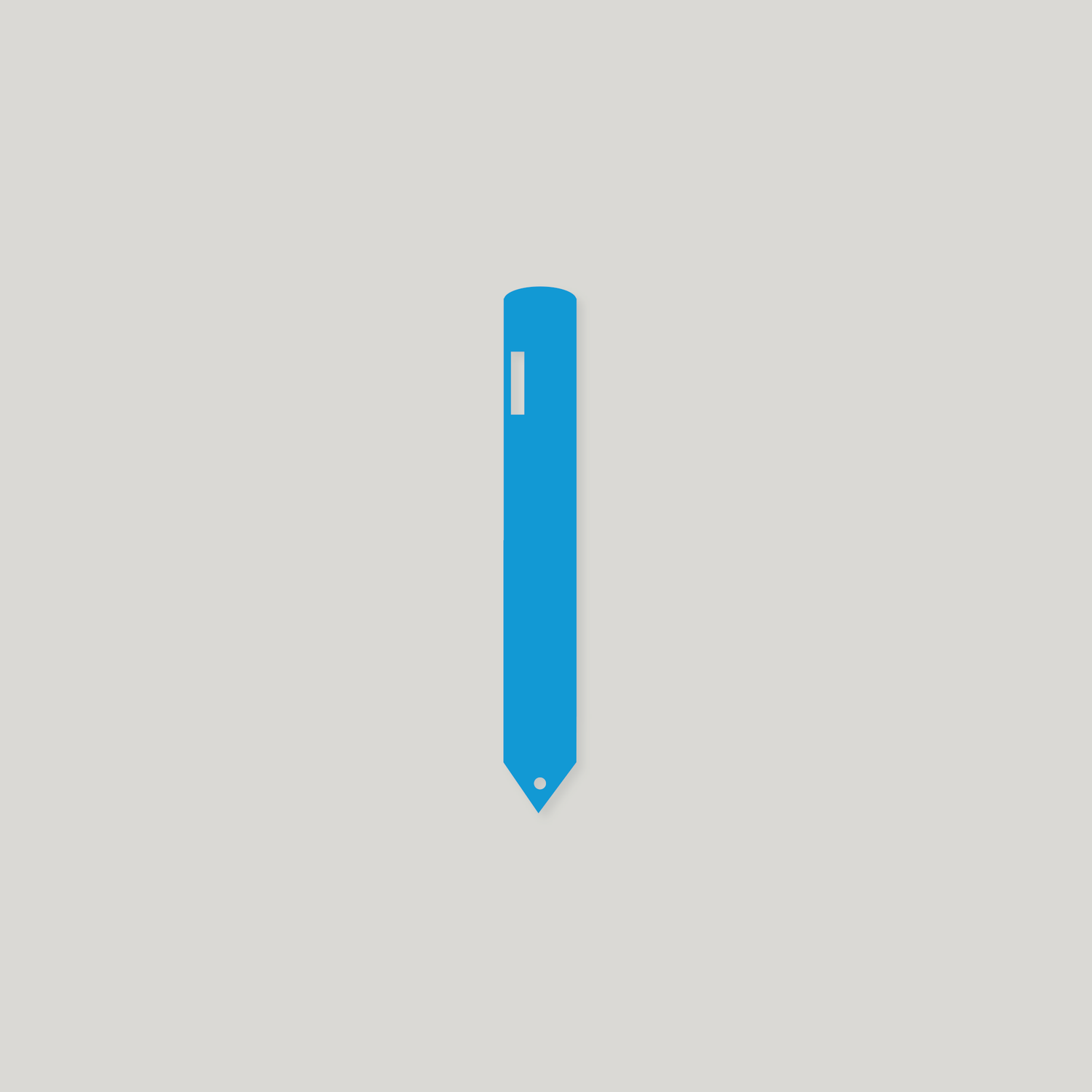 Heavy Duty Pot Labels with Hole 120mm x 14mm BLUE - Pack of 100