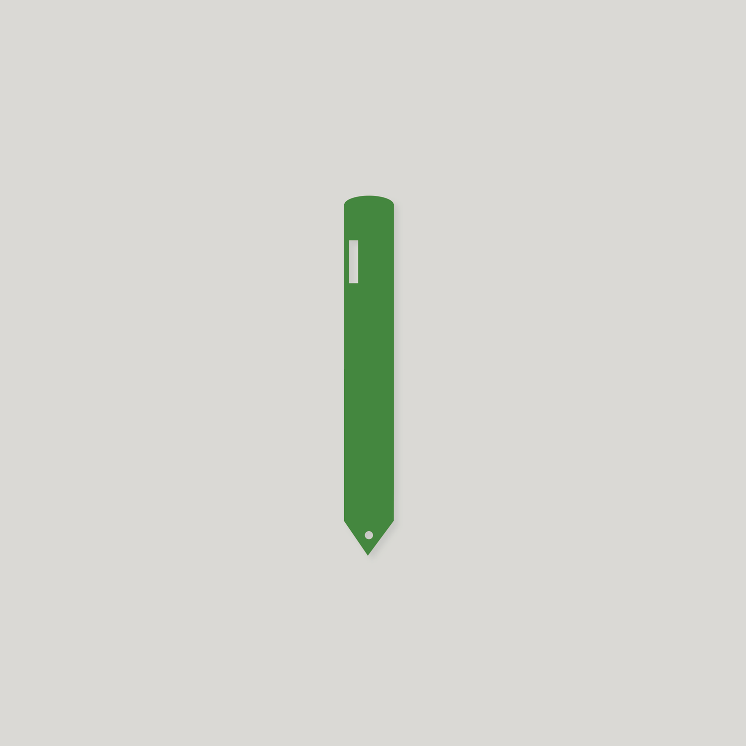 Heavy Duty Pot Labels with Hole 200mm x 19mm GREEN - Pack of 100