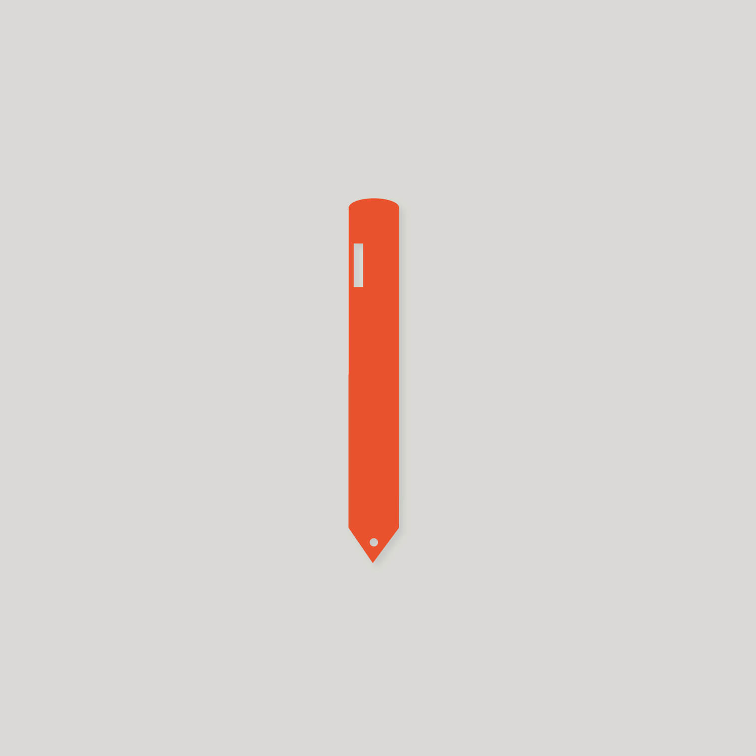 Heavy Duty Pot Labels with Hole 120mm x 14mm ORANGE - Pack of 100