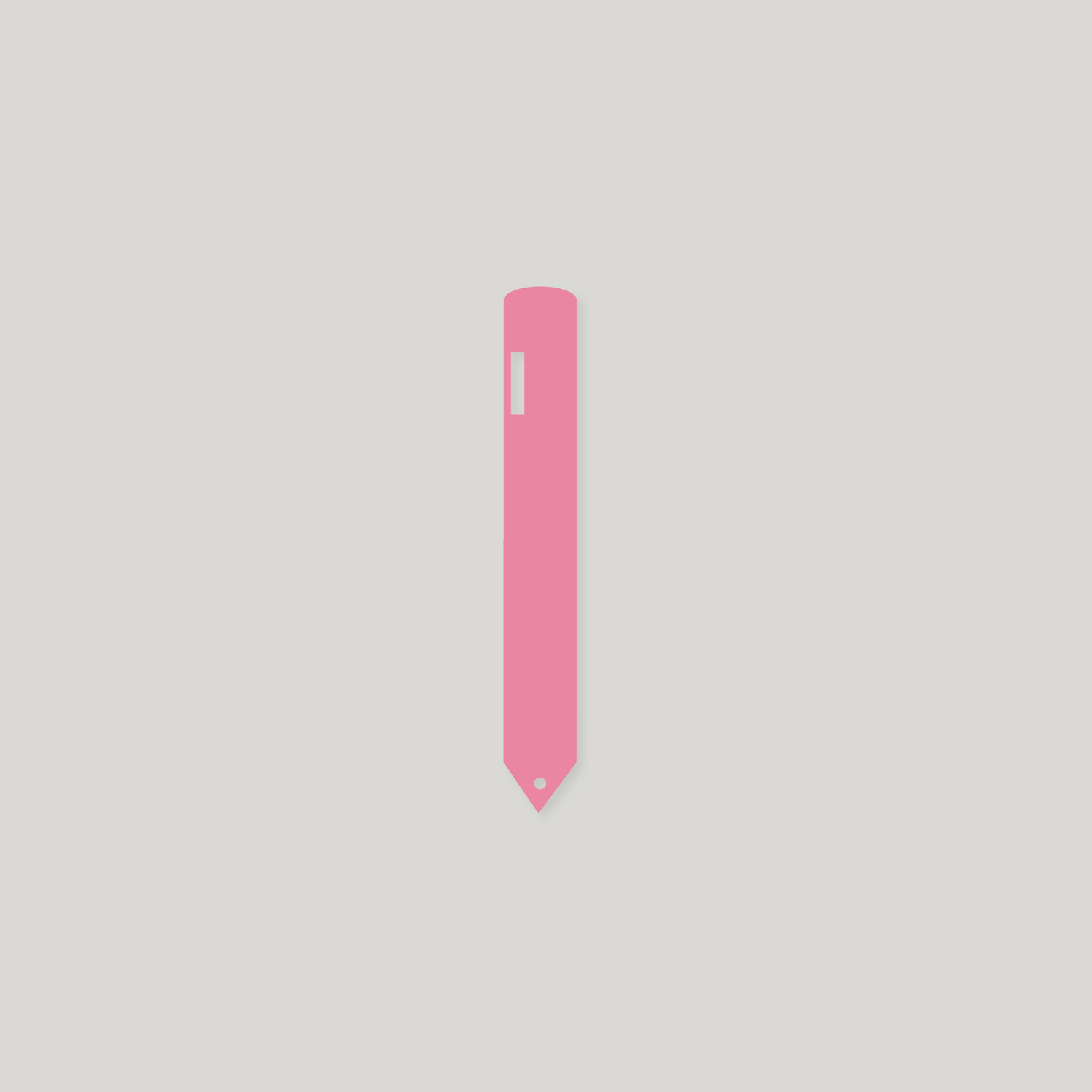 Heavy Duty Pot Labels with Hole 120mm x 14mm PINK - Pack of 100