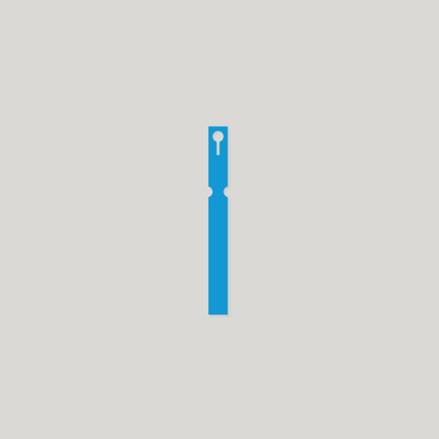 Self-Tie VINYL Labels Loop Lock - 16mm x 160mm BLUE - Pack of 100