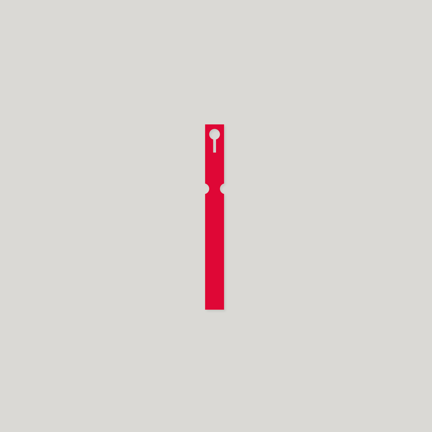 Self-Tie VINYL Labels Loop Lock - 16mm x 160mm RED - Pack of 100