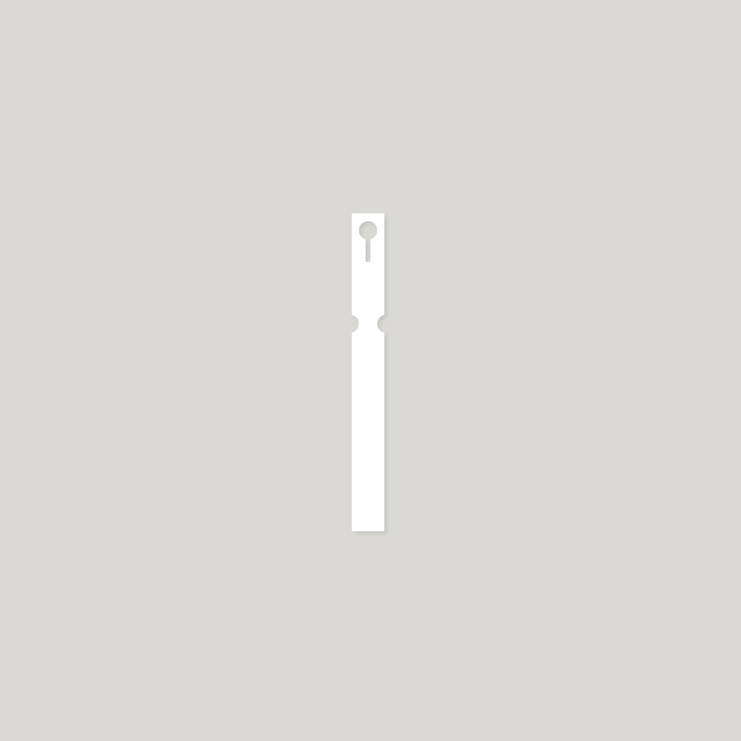 Heavy Duty Pot Labels with Hole 125mm x 17mm WHITE - Pack of 100