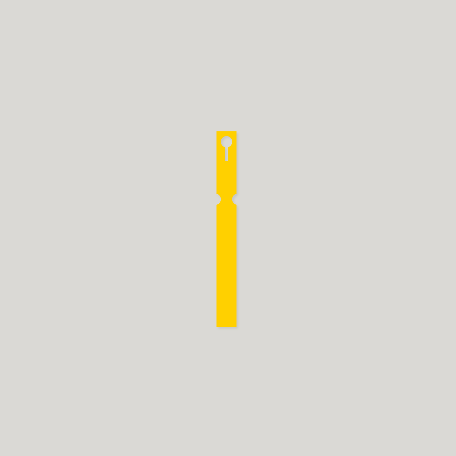Self-Tie VINYL Labels Loop Lock - 16mm x 160mm YELLOW - Pack of 100