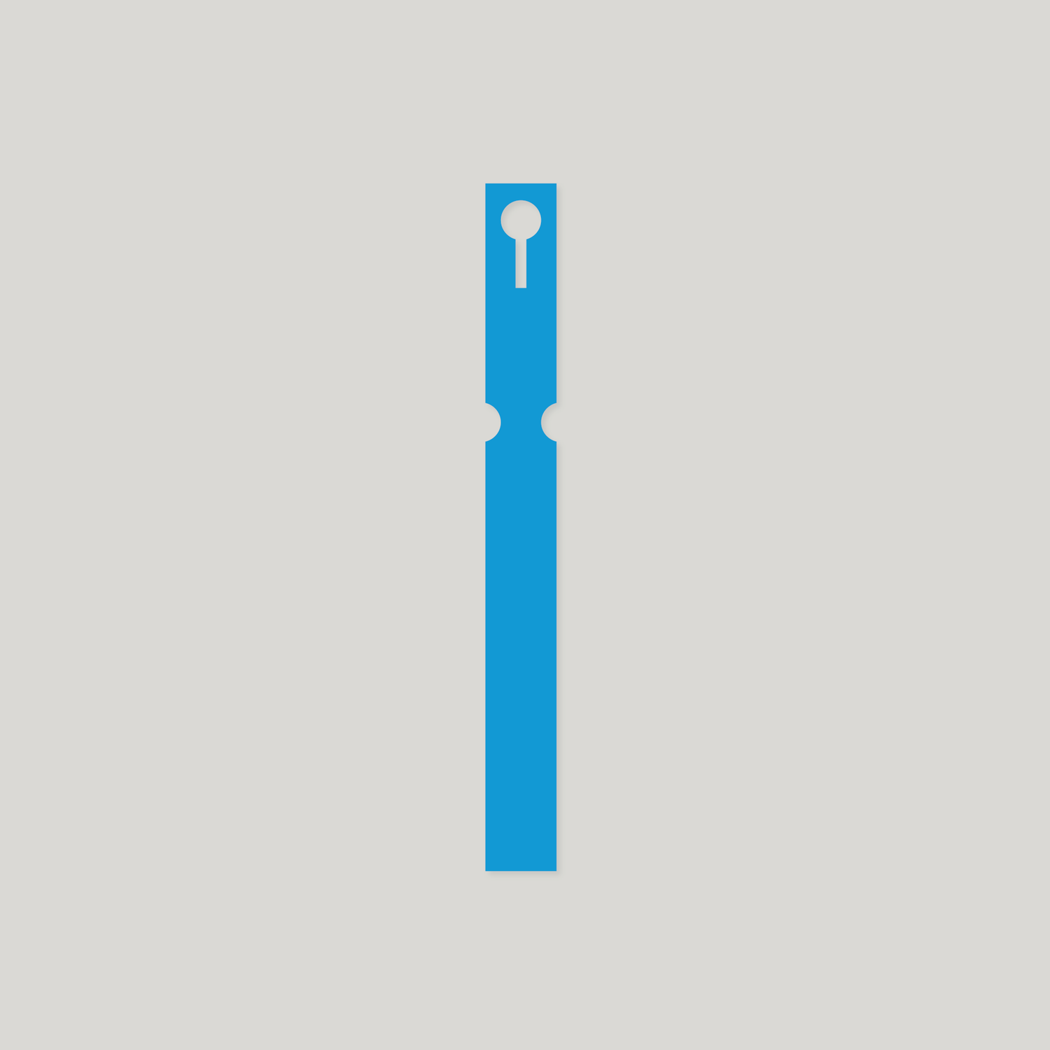 Self-Tie PVC Labels Loop Lock - 25mm x 220mm Blue - Pack of 100