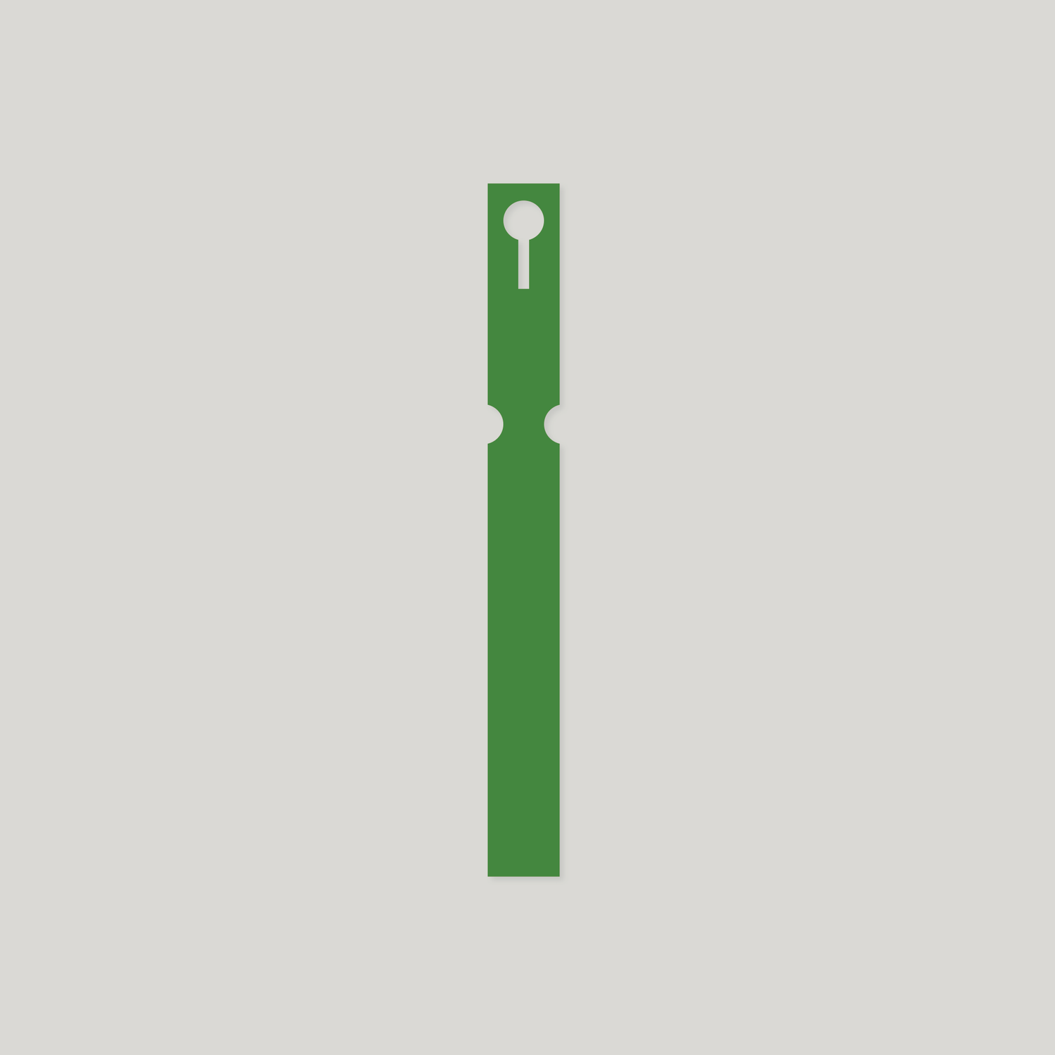 Self-Tie PVC Labels Loop Lock - 25mm x 220mm Green - Pack of 100