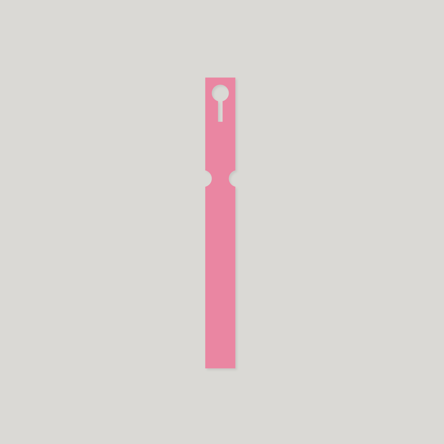 Self-Tie PVC Labels Loop Lock - 25mm x 220mm Pink - Pack of 100