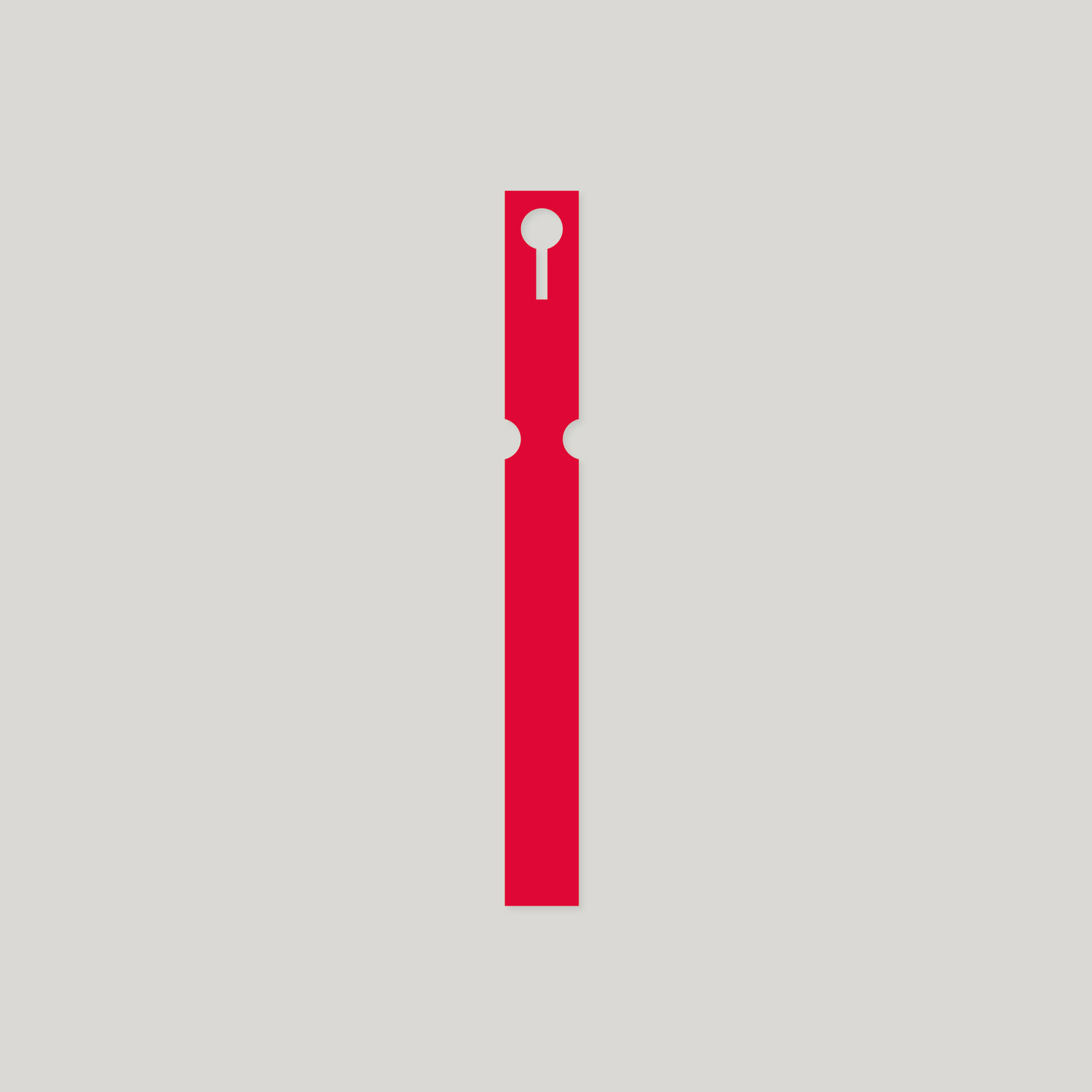 Self-Tie PVC Labels Loop Lock - 25mm x 220mm Red - Pack of 100