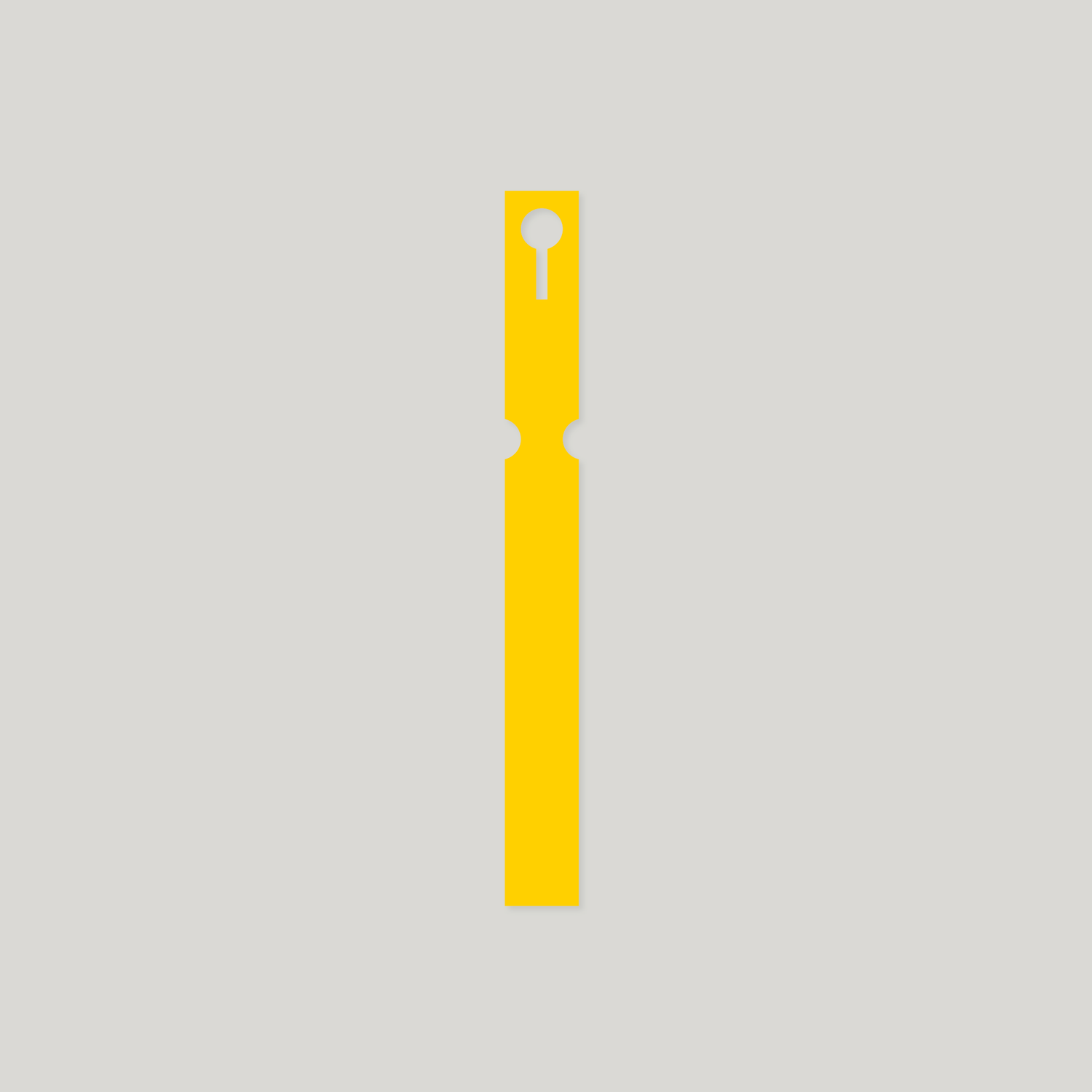 Self-Tie PVC Labels Loop Lock - 25mm x 220mm Yellow - Pack of 100