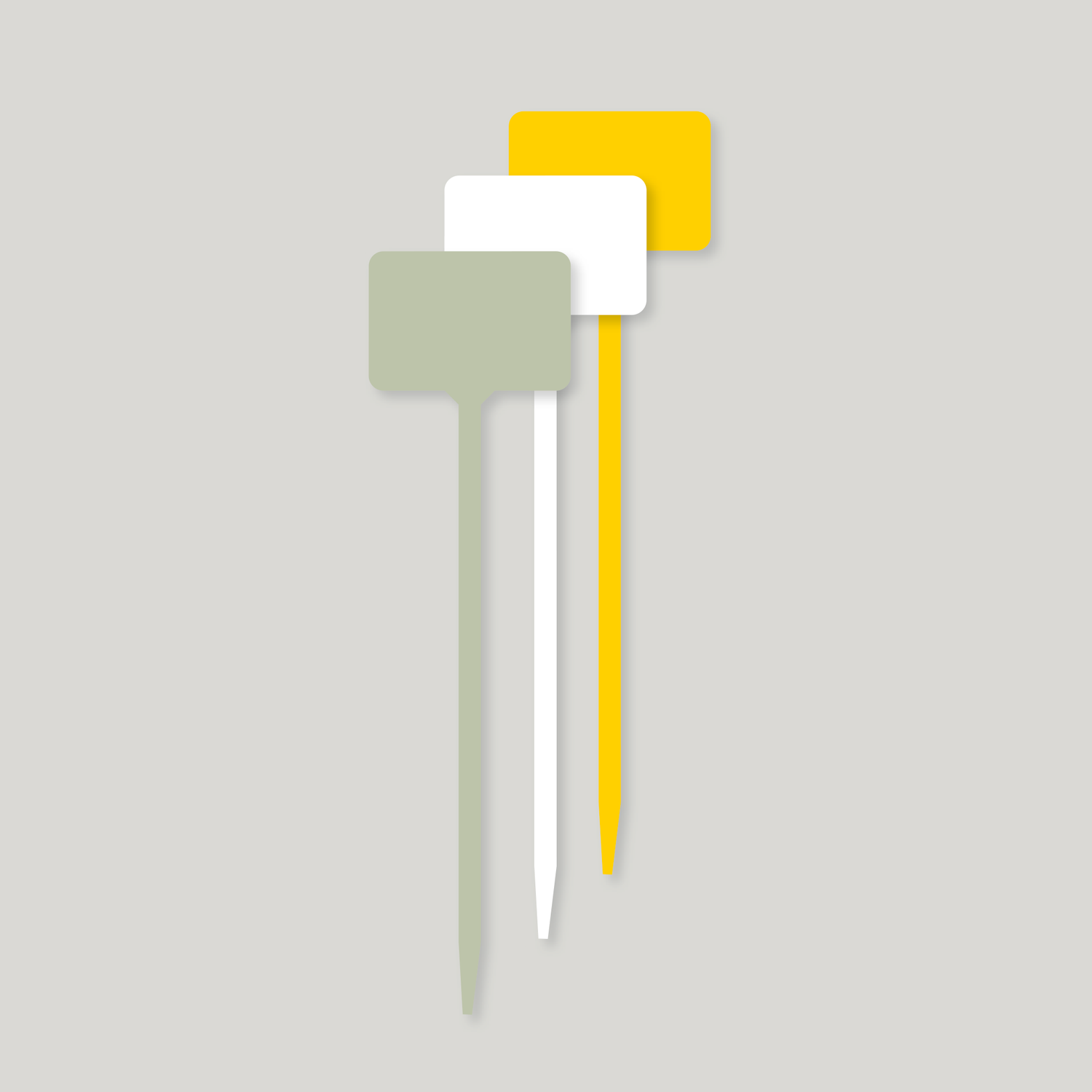 T Labels 560mm YELLOW - Pack of 50