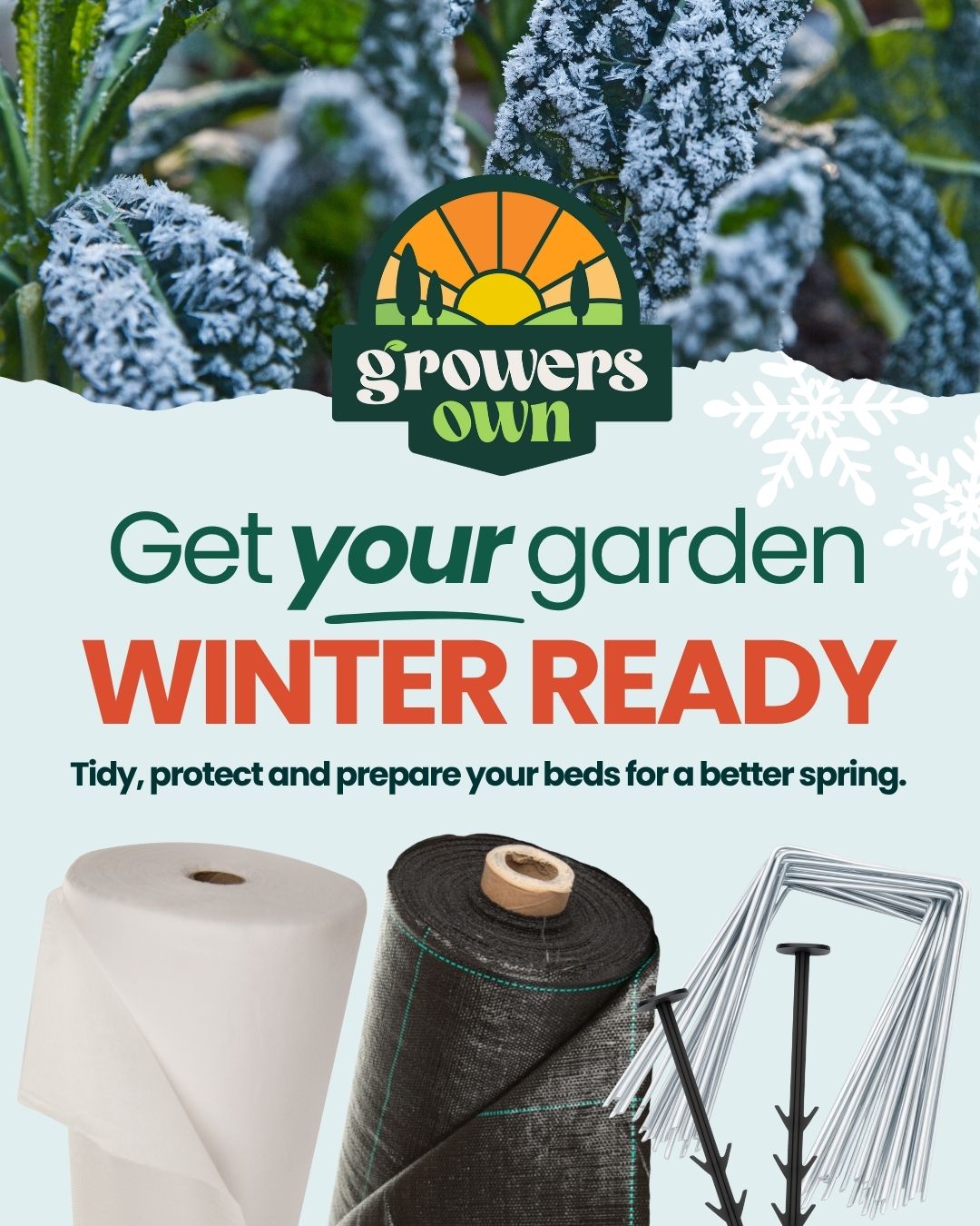 Winter Ground Protection for Your Garden: A Little Cover Goes a Long Way ❄️⛄️