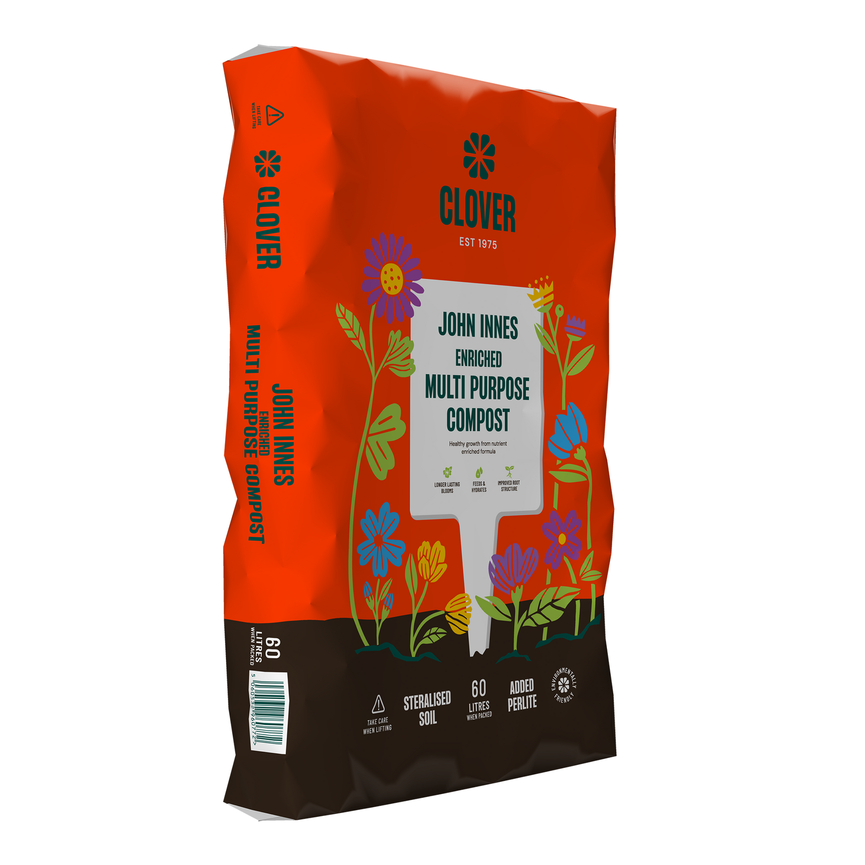 Clover 60L John Innes Enriched Multi Purpose Compsot Garden supplies compost growing media gardening products uk