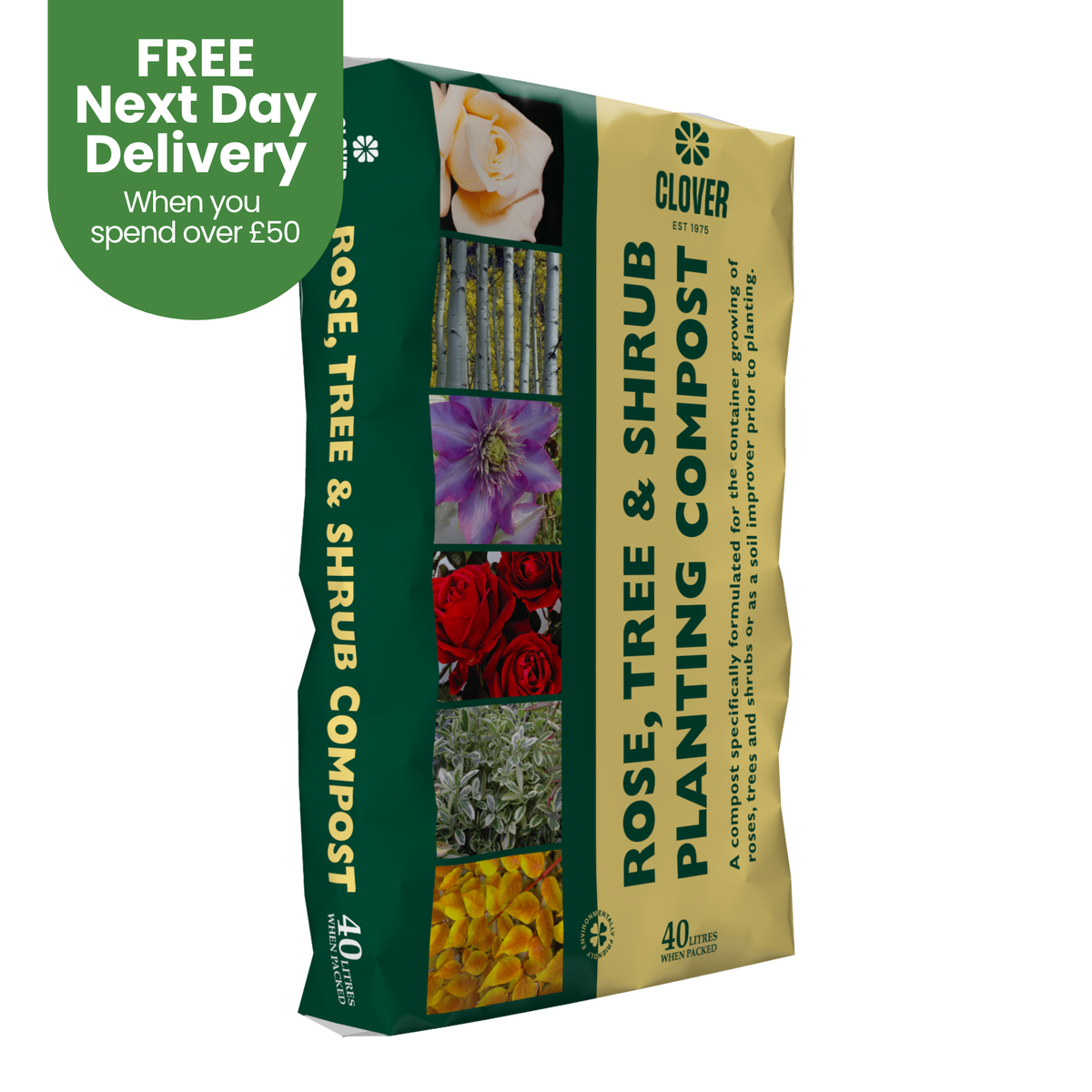 CLOVER 40L ROSE, TREE & SHRUB
