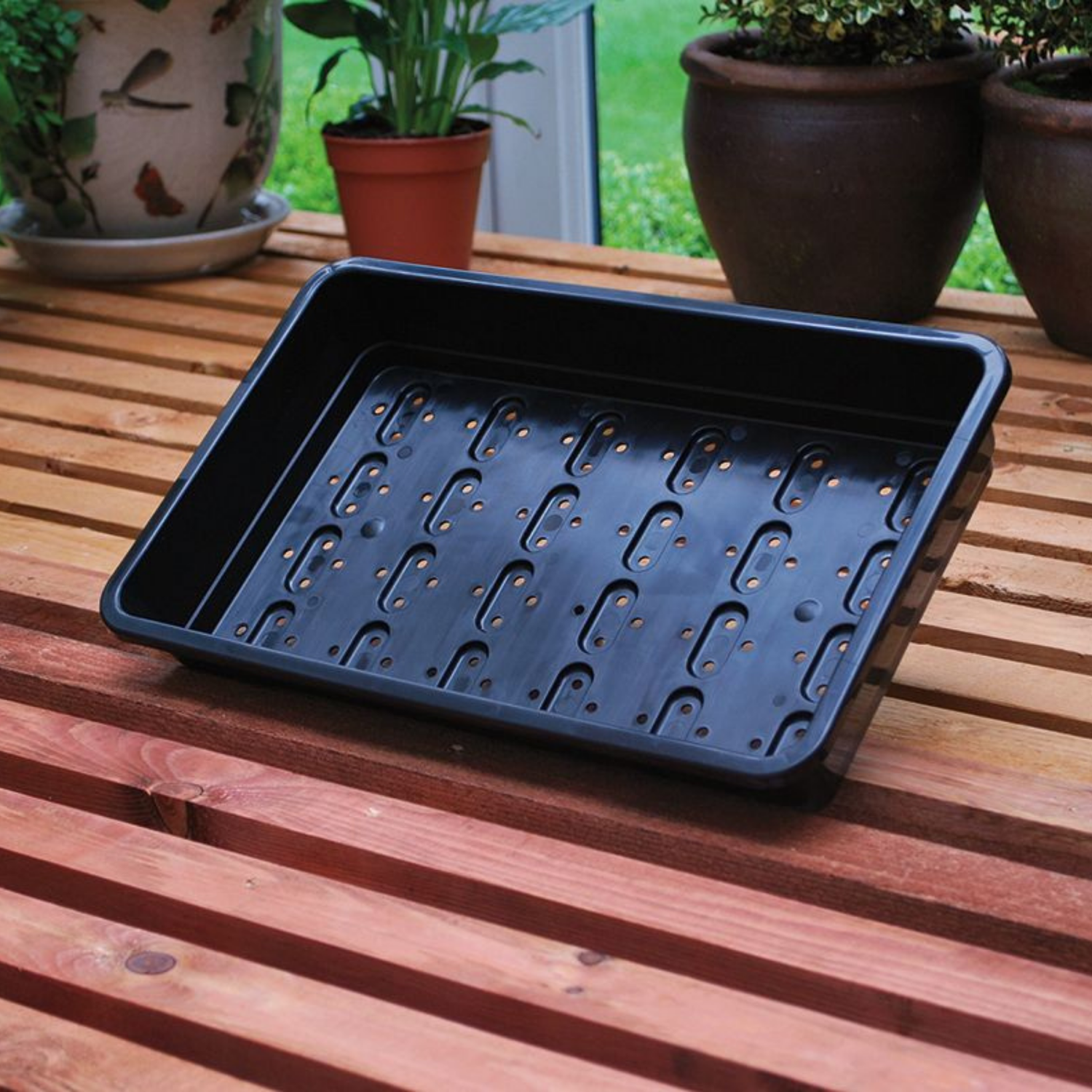 GARLAND Standard Seed Tray Black With Holes