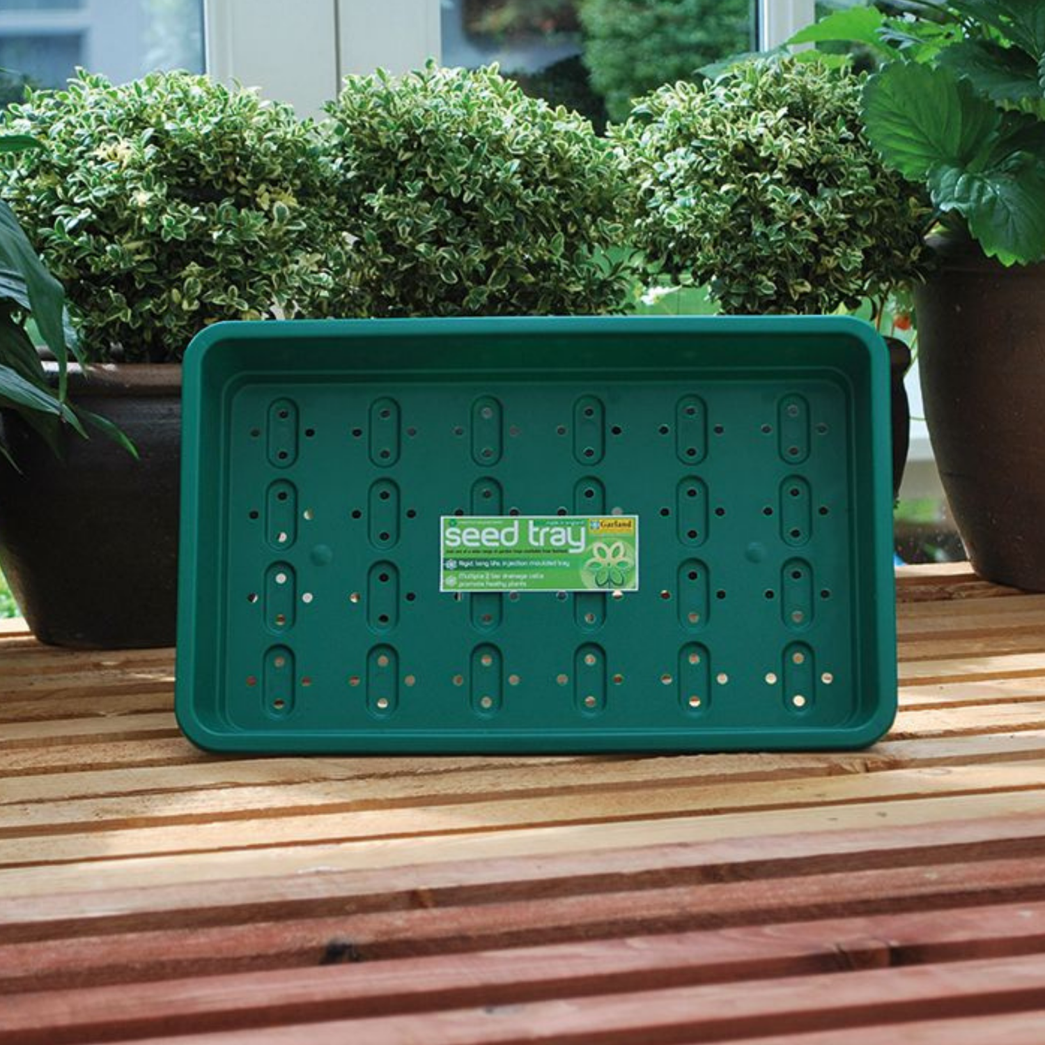 GARLAND Standard Seed Tray Green With Holes