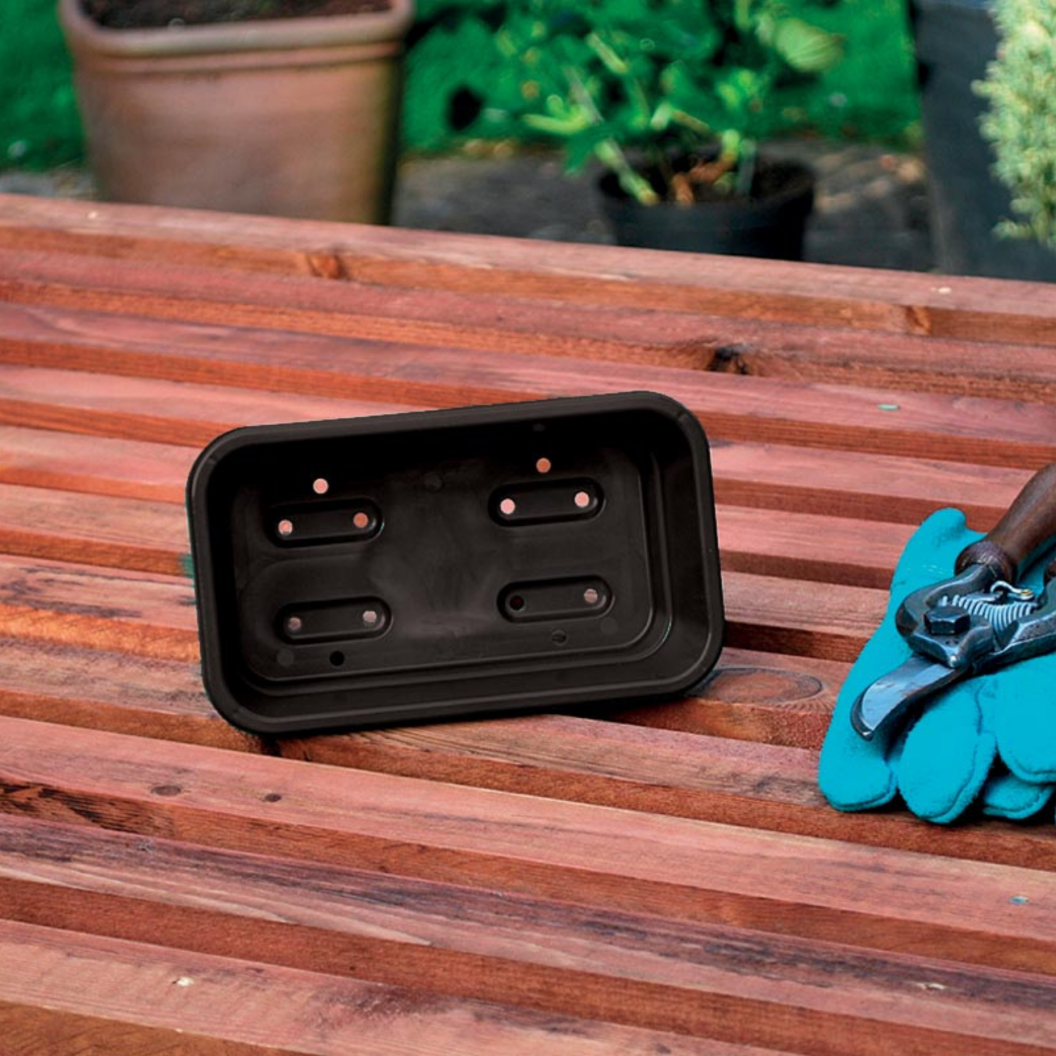 GARLAND Mini Seed Tray Black With Holes