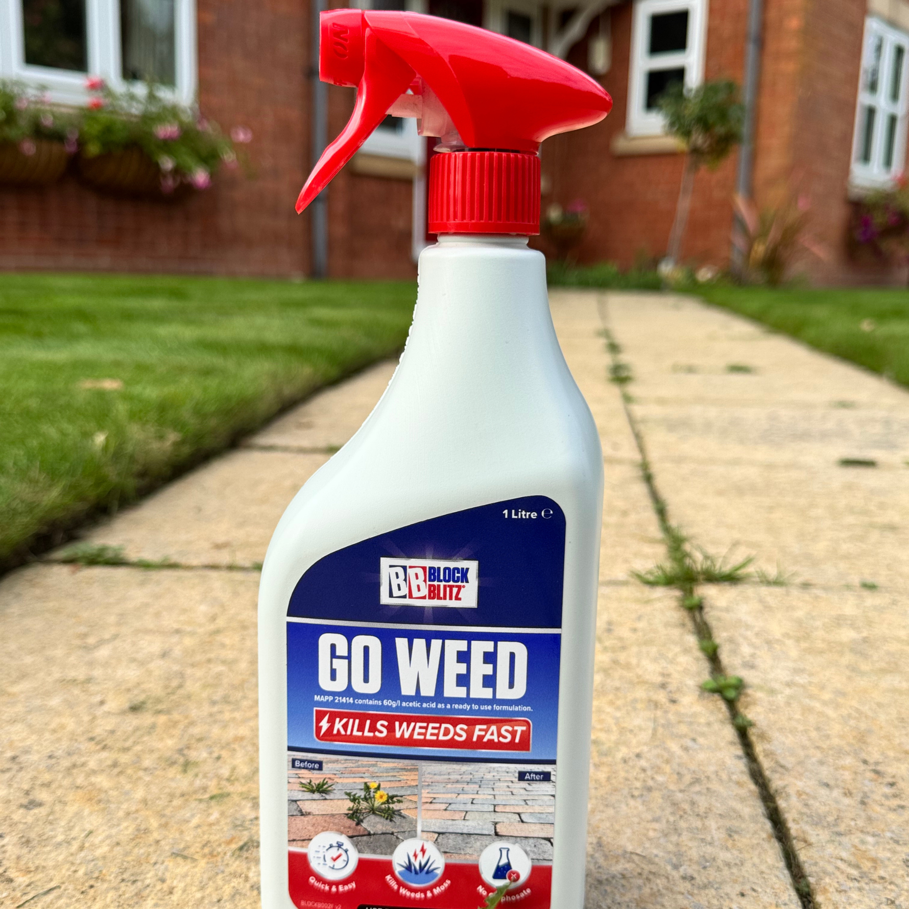 Creation Garden Supplies BLOCK BLITZ GO WEED 1L Garden supplies plant supplies garden maintenance gardening products uk patio cleaner spray