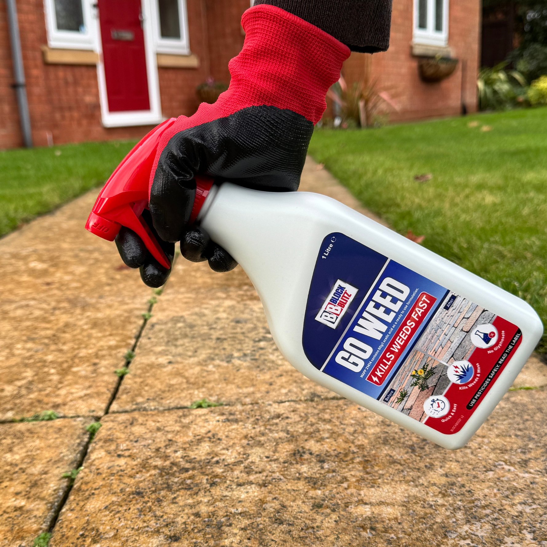 Creation Garden Supplies BLOCK BLITZ GO WEED 1L Garden supplies plant supplies garden maintenance gardening products uk patio cleaner spray