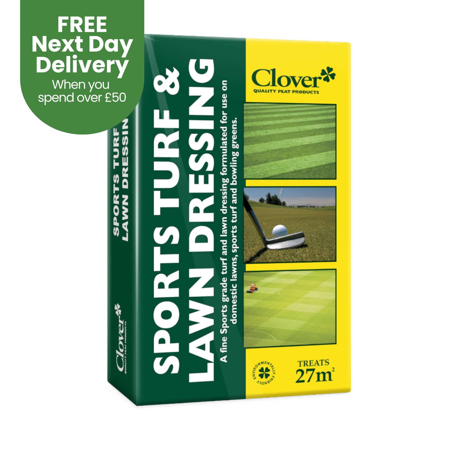 Creation Garden Supplies CLOVER 27 sports turf lawn dressingGarden supplies compost growing media gardening products uk peat