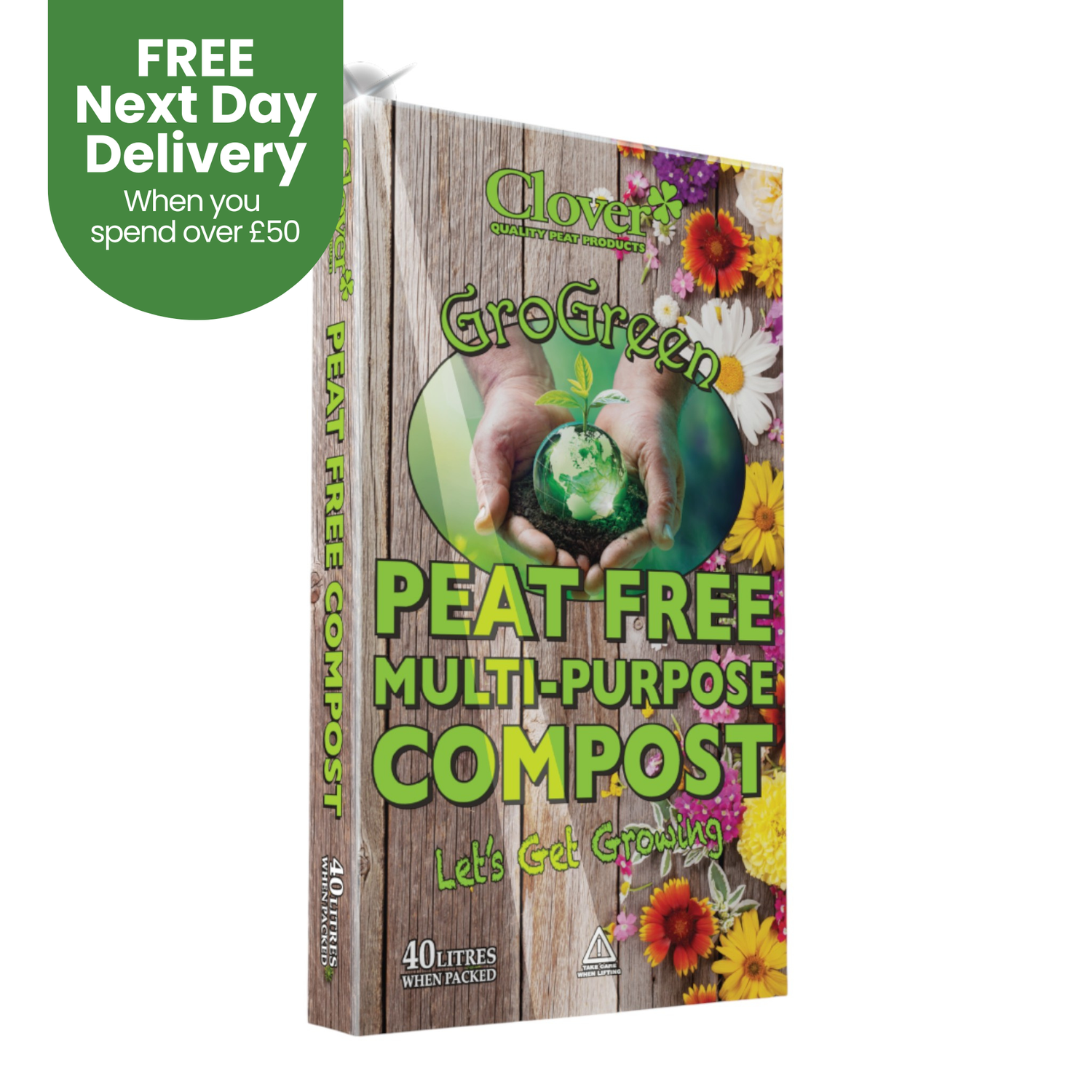 Creation Garden Supplies CLOVER 40l litres peat free compostGarden supplies compost growing media gardening products uk peat