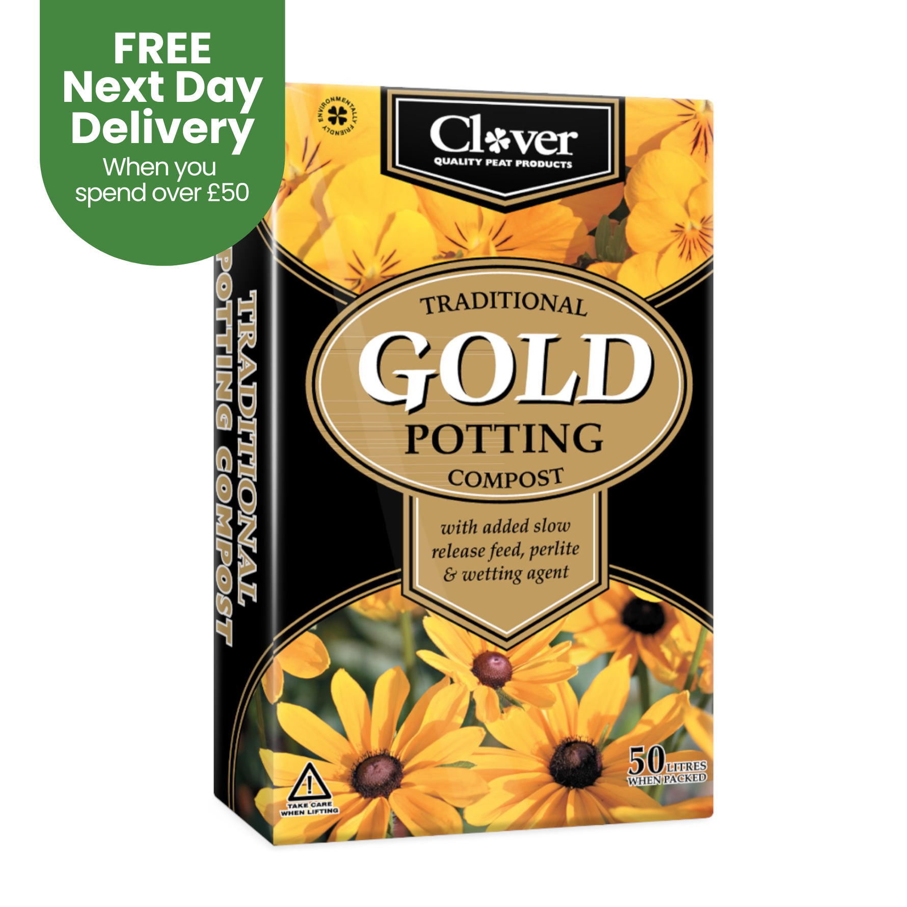 Creation Garden Supplies CLOVER 50l traditional gold potting compost Garden supplies compost growing media gardening products uk peat