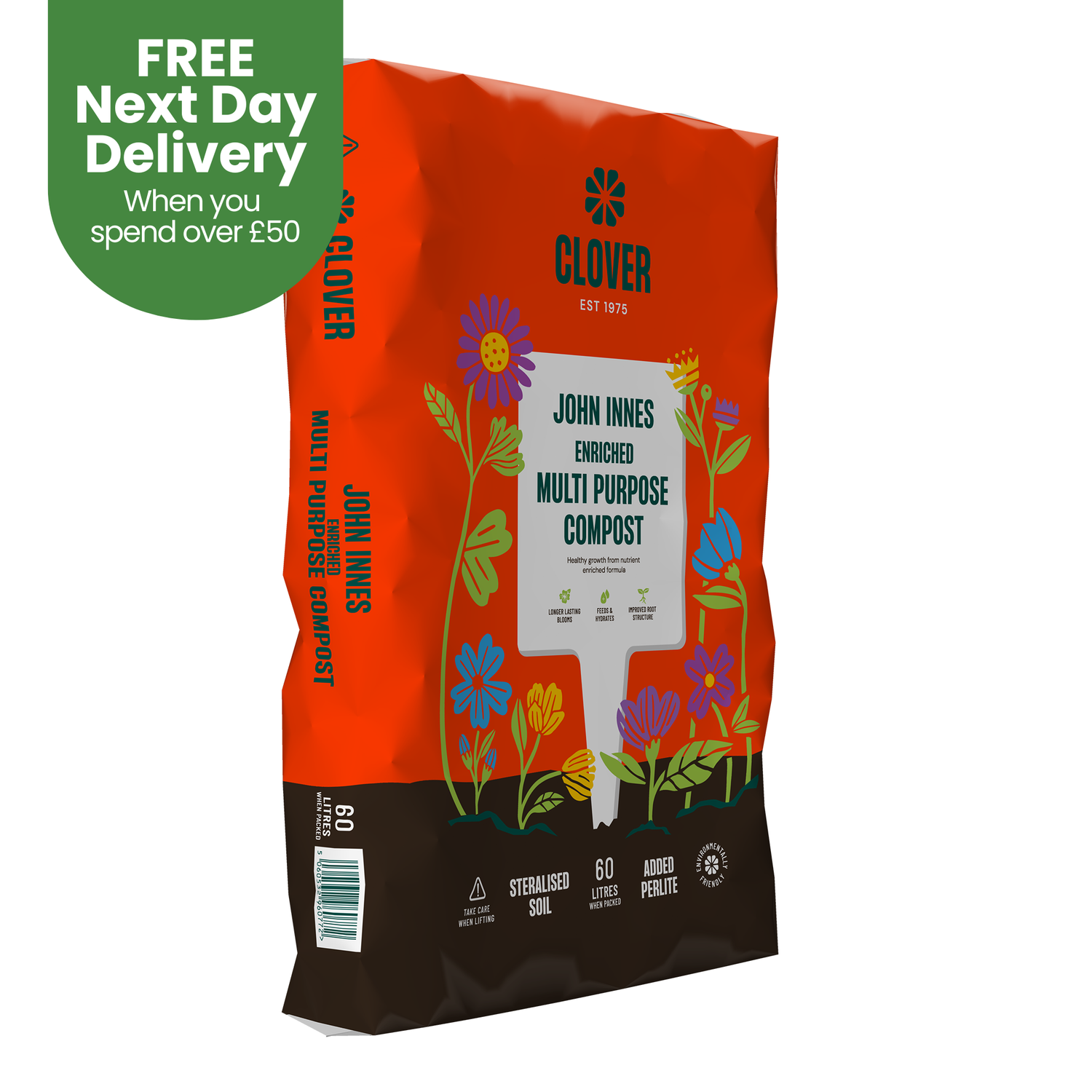 Creation Garden Supplies CLOVER 60l john innes enriched multi purpose compost  Garden supplies compost growing media gardening products uk