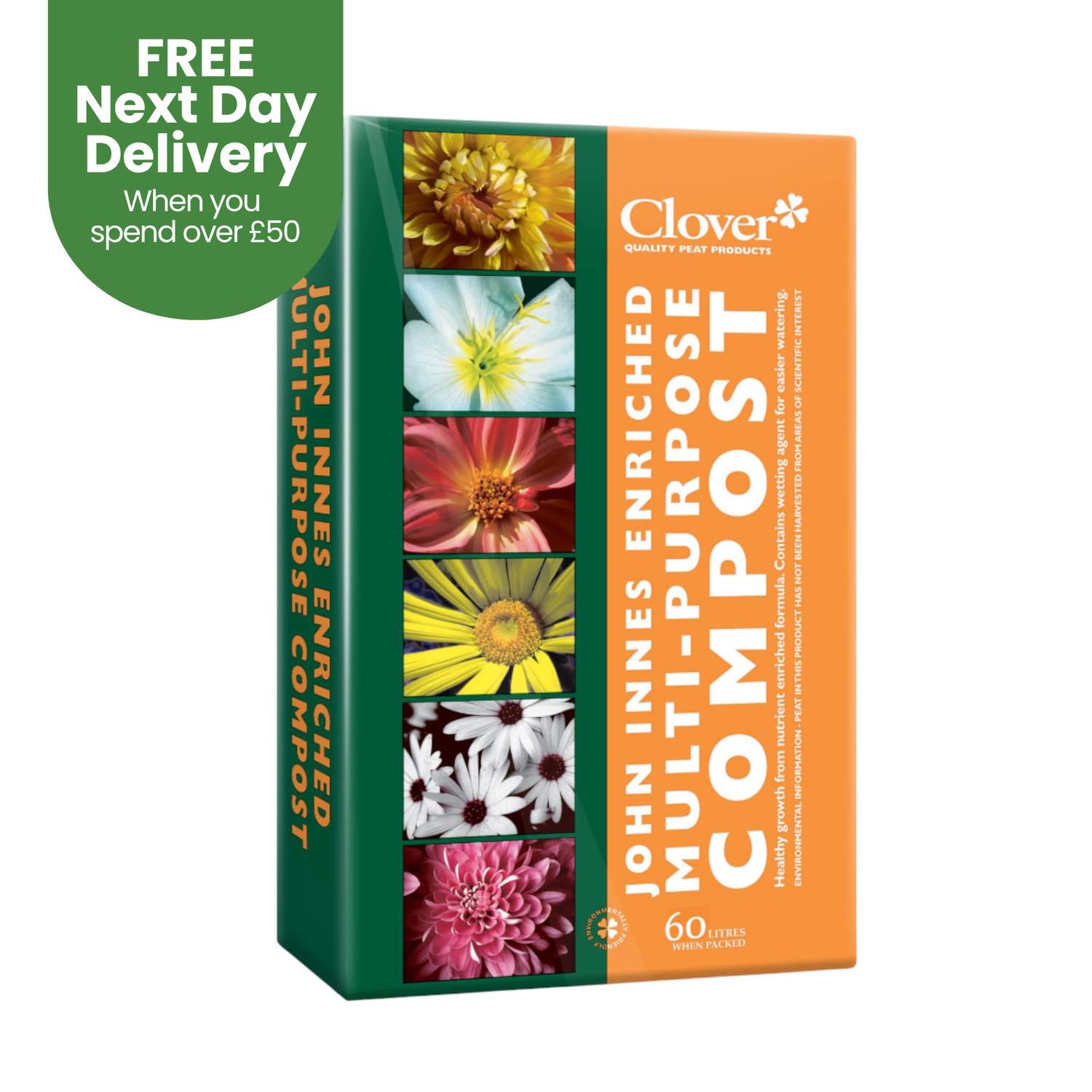 Creation Garden Supplies CLOVER 60l john innes enriched multipurpose compost Garden supplies compost growing media gardening products uk peat