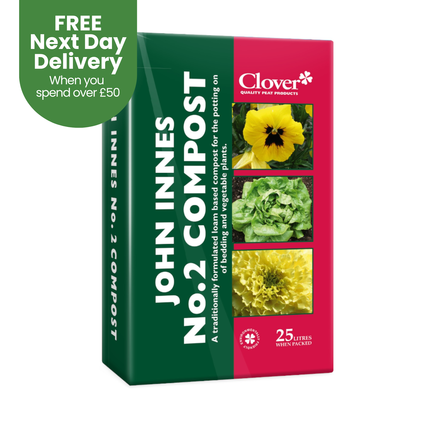 Creation Garden Supplies CLOVER 60l john innes no.2 compost 25lGarden supplies compost growing media gardening products uk peat