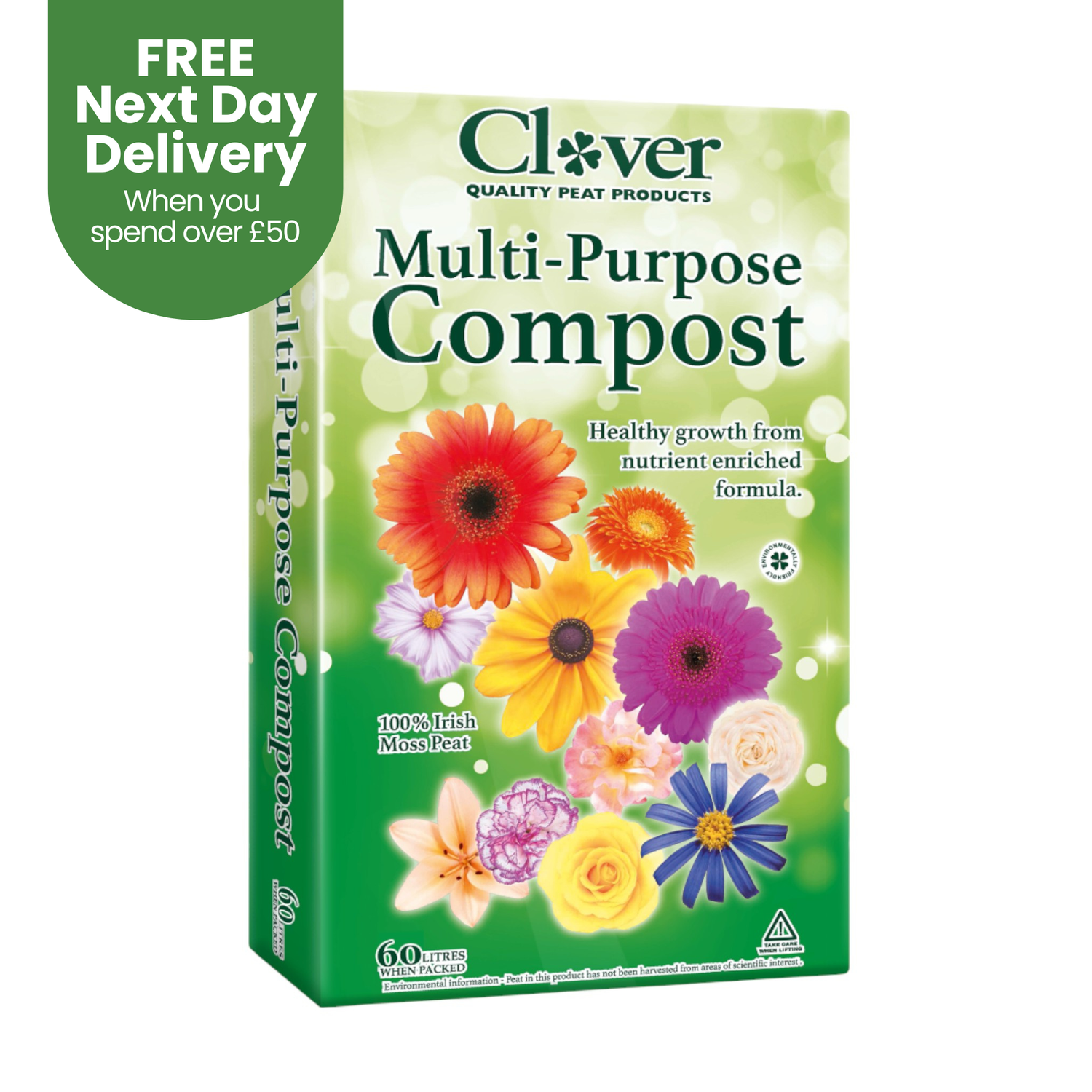 Creation Garden Supplies CLOVER 60l  multi purpose compostGarden supplies compost growing media gardening products uk peat