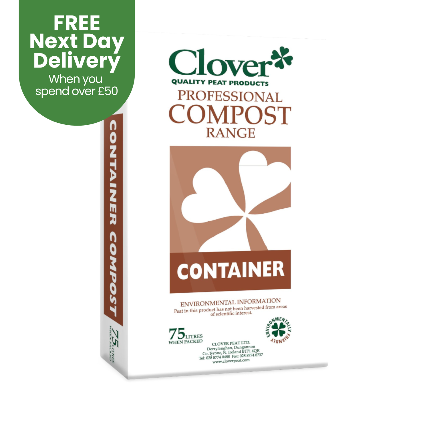 Creation Garden Supplies CLOVER 75l container compostGarden supplies compost growing media gardening products uk peat