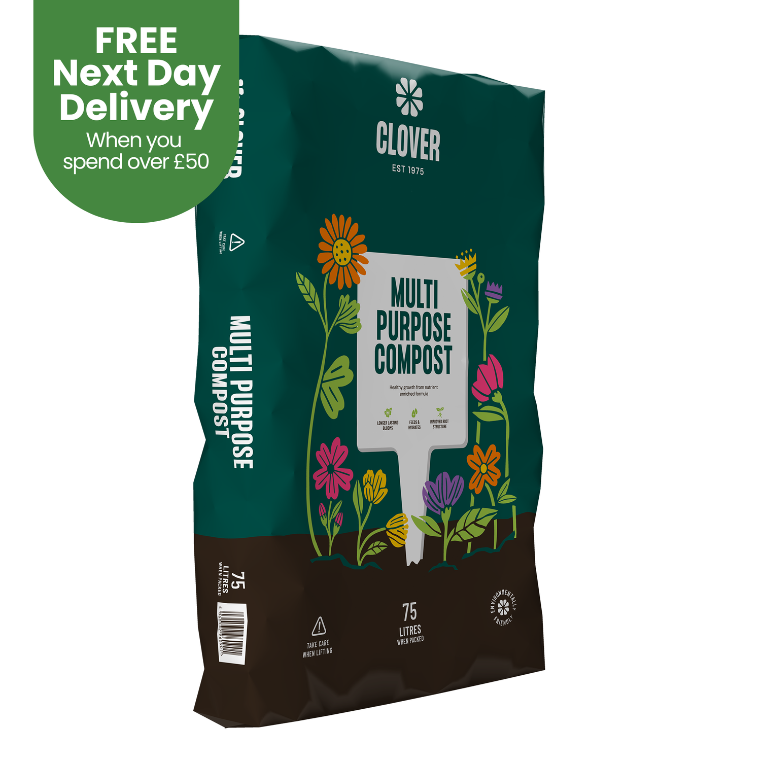 Creation Garden Supplies CLOVER 75l multi purpose compost Garden supplies compost growing media gardening products uk