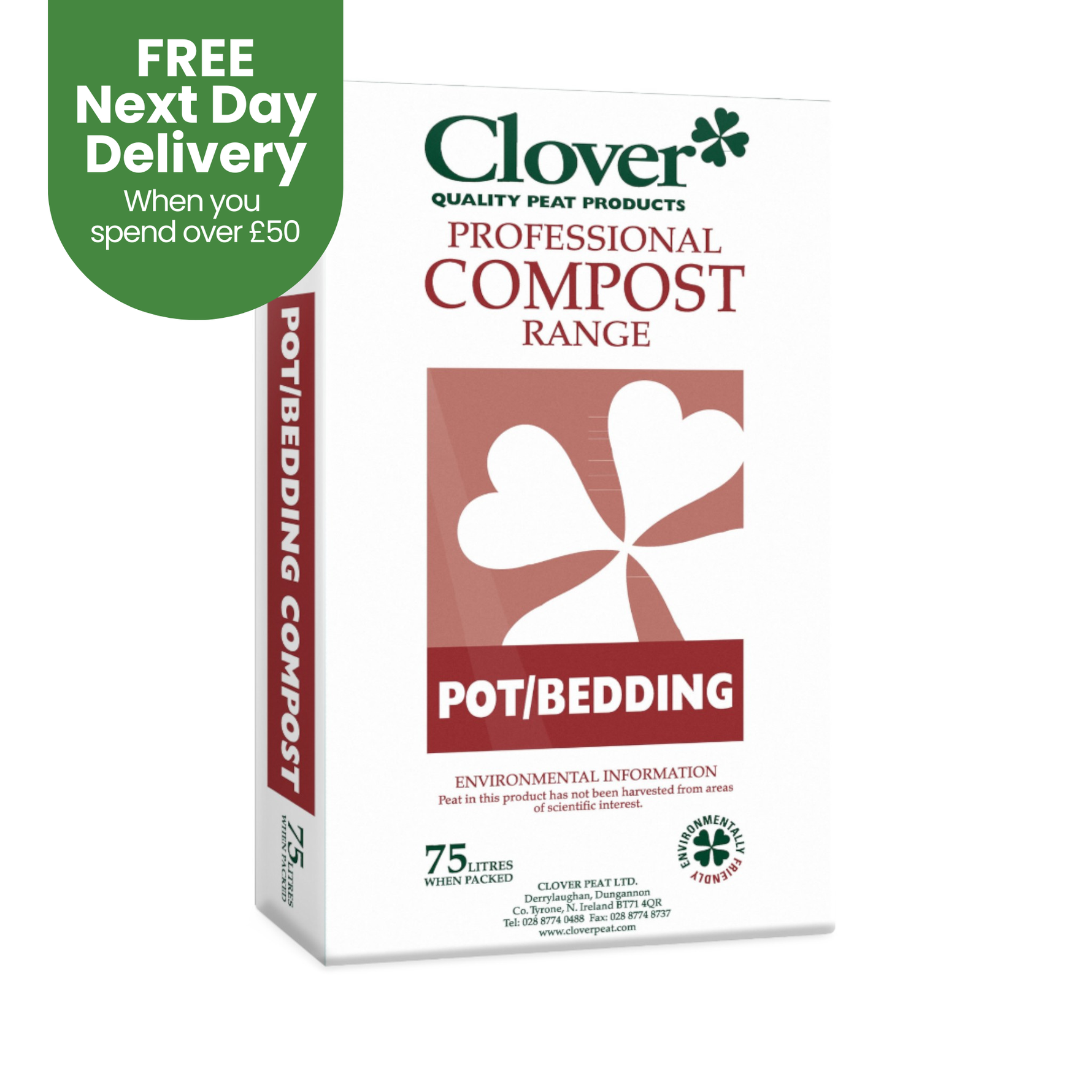 Creation Garden Supplies CLOVER 75l pot bedding compostGarden supplies compost growing media gardening products uk peat