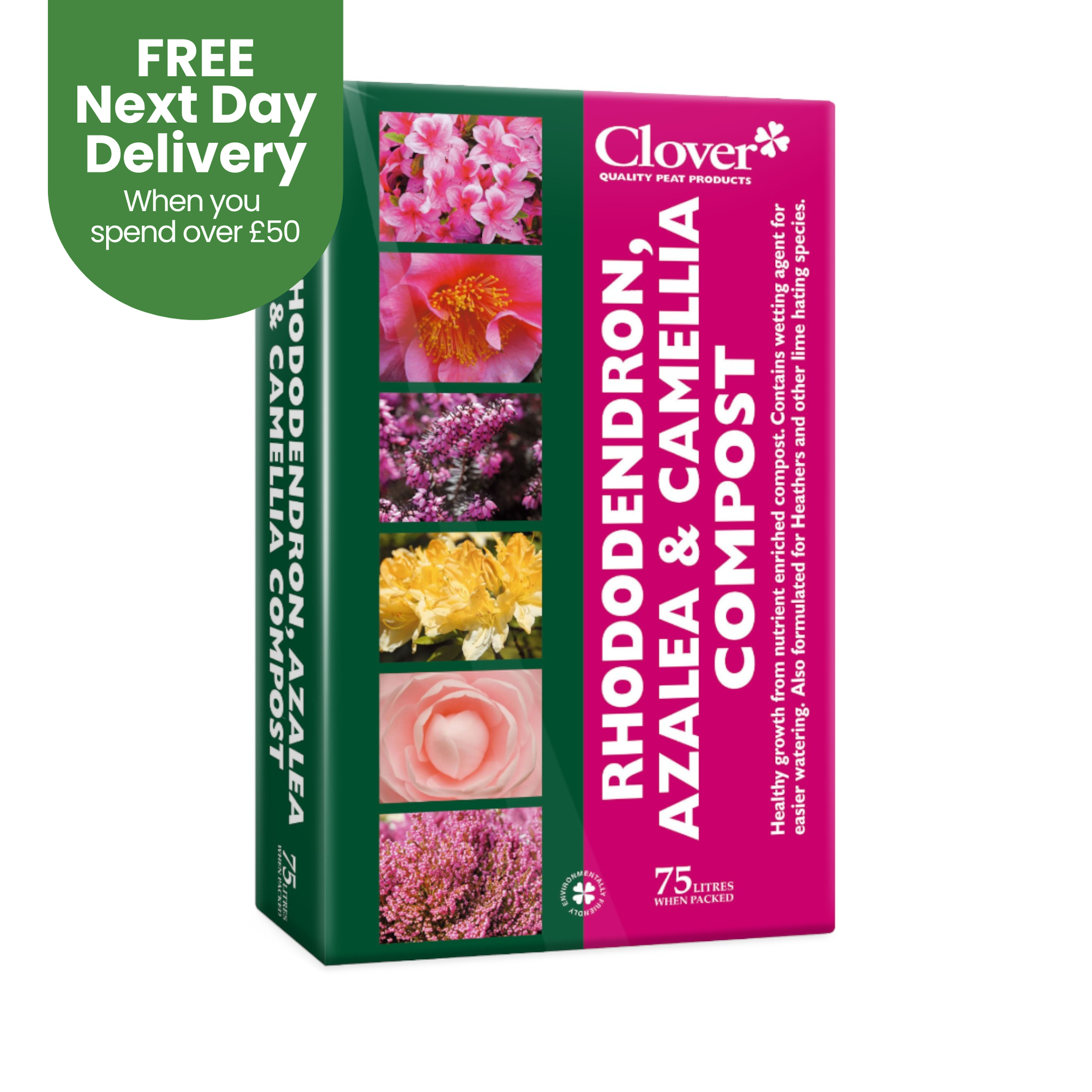 Creation Garden Supplies CLOVER 75l rhododendron azalea camellia compostGarden supplies compost growing media gardening products uk peat
