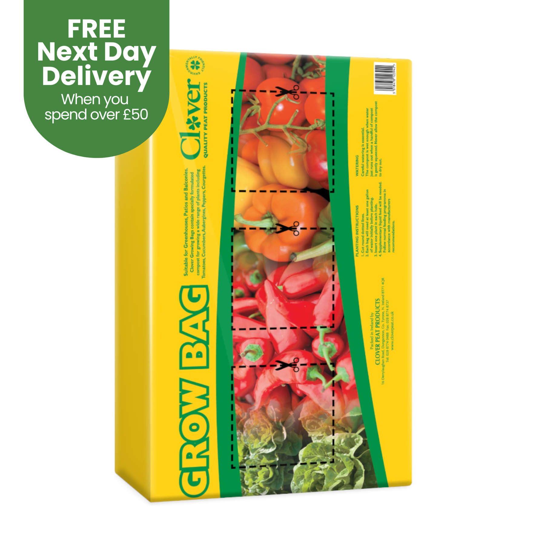 Creation Garden Supplies CLOVER grow bagGarden supplies compost growing media gardening products uk peat