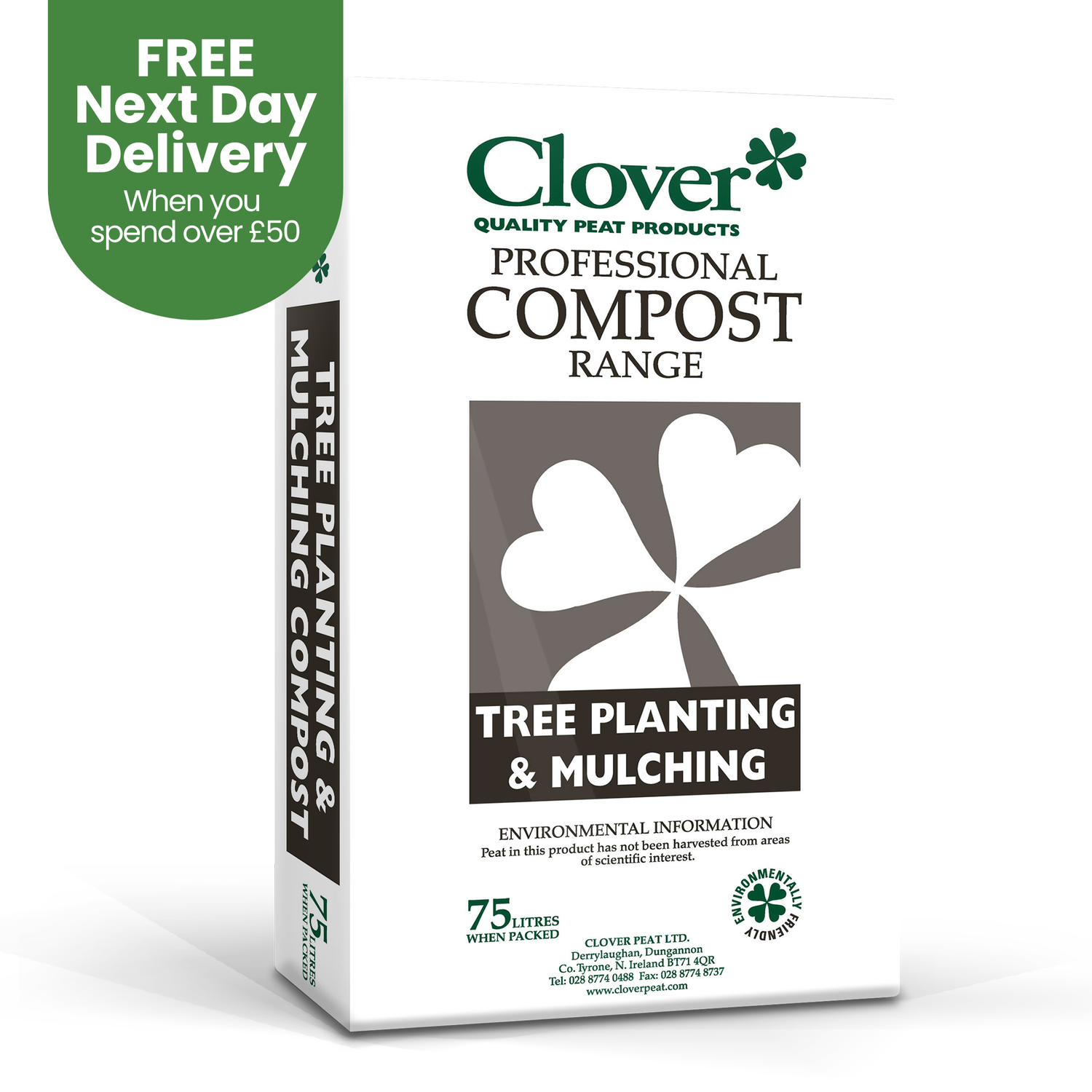 Creation Garden Supplies CLOVER tree planting mulching 75l compostGarden supplies compost growing media gardening products uk peat