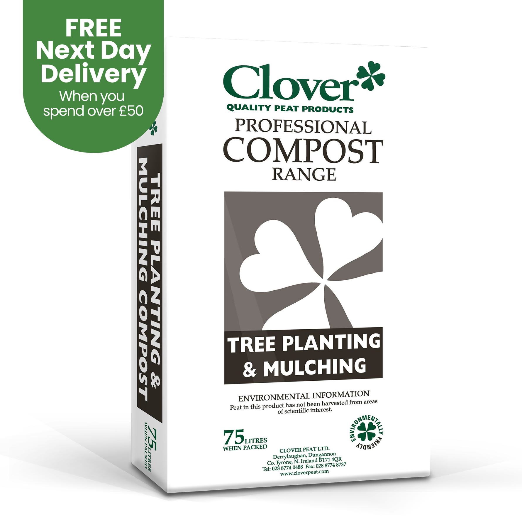 Creation Garden Supplies CLOVER tree planting mulching 75l compostGarden supplies compost growing media gardening products uk peat