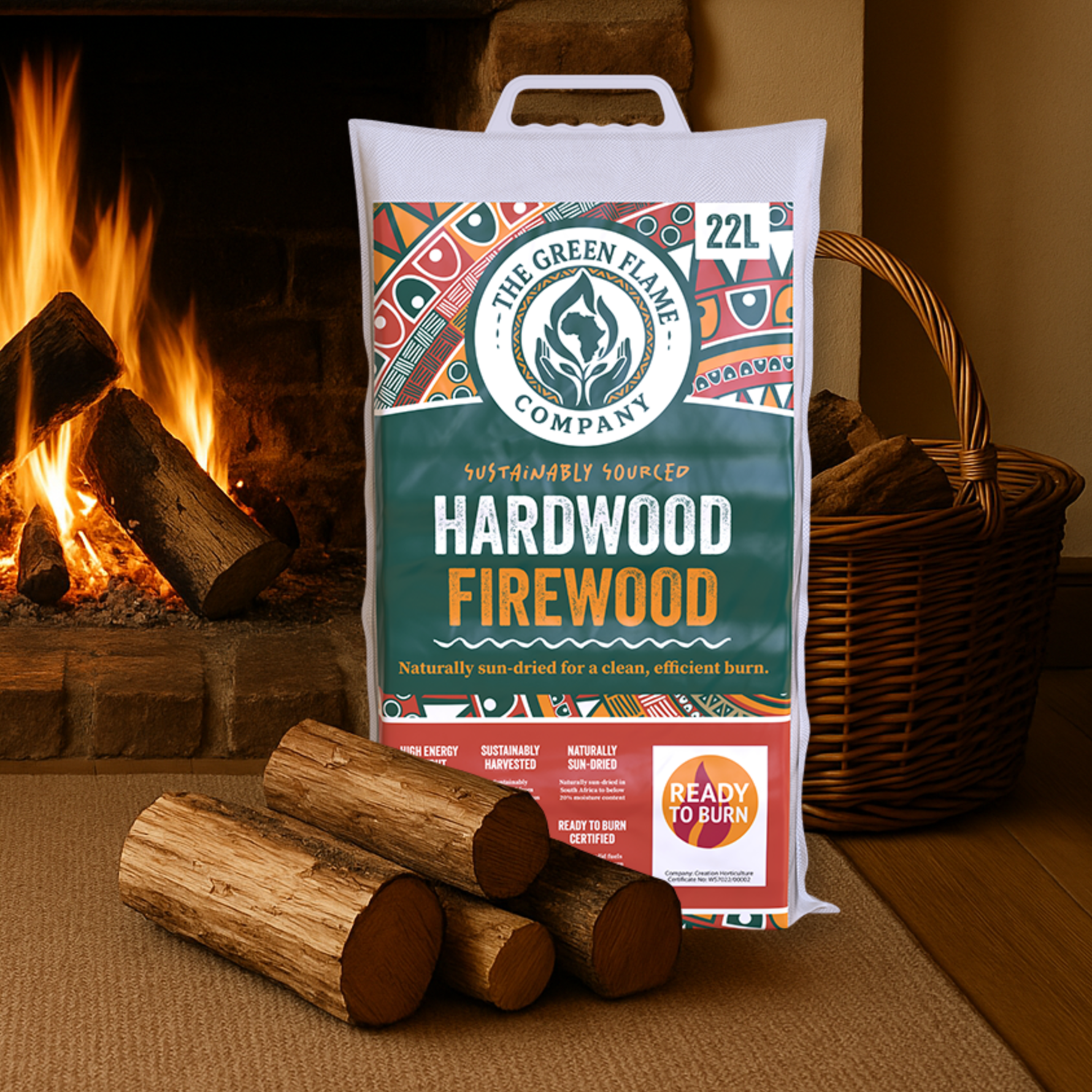 Creation Garden Supplies The Green Flame Company Sustainable Fire Wood Logs  Garden supplies garden accessories gardening products uk 5