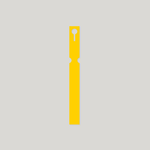 Creation Garden Supplies Tyne Moulds Machinery Self Tie Loop Lock Labels Yellow 25mm x 220mm plant labels gardening products uk stick in plant labels