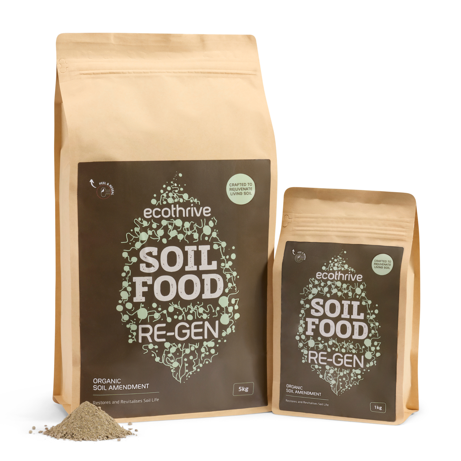 Creation Garden Supplies ecothrive soil food GROW 5KG -GEN 1KG