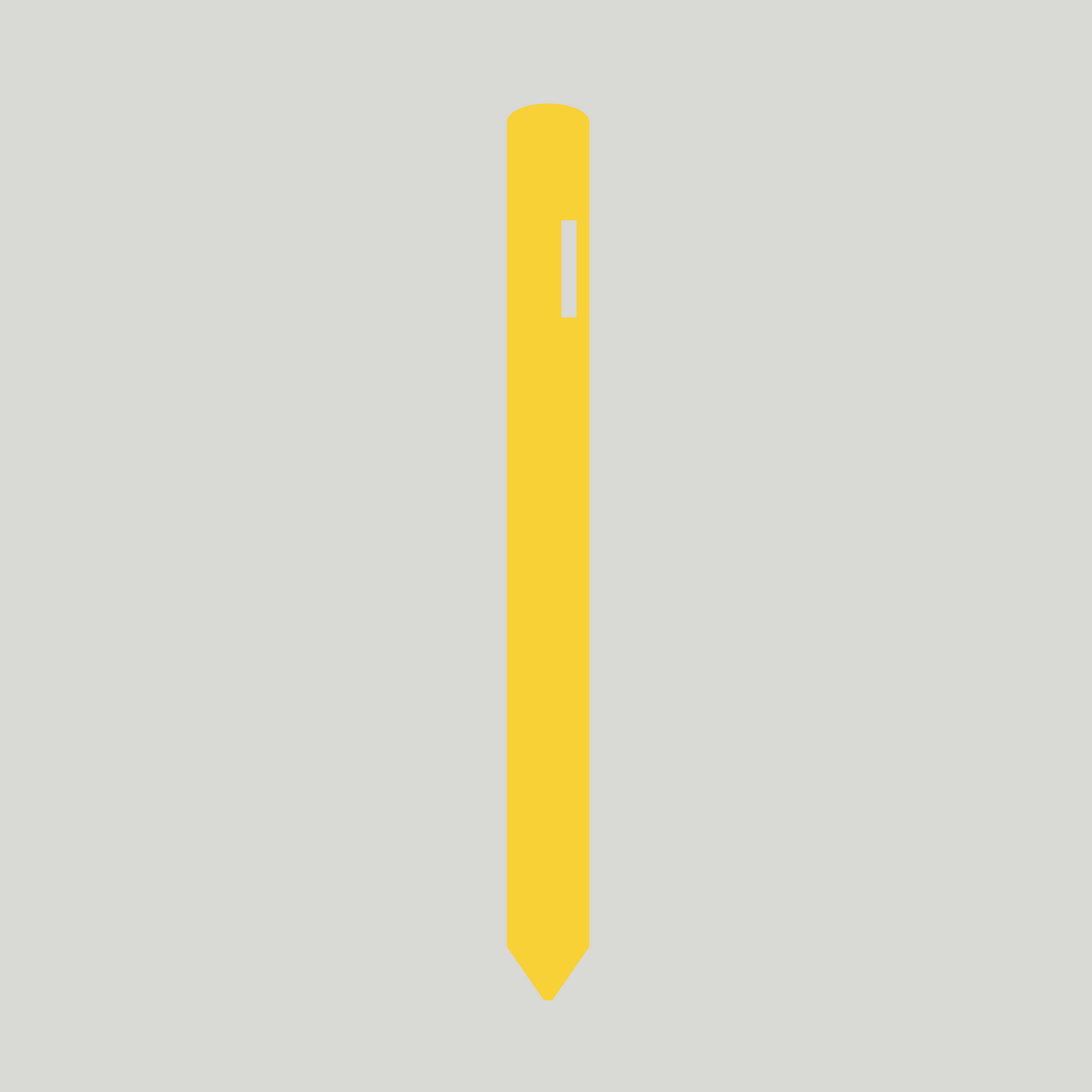 Creation TYNE MOULDS MACHINERY Heavy Duty Plant labels with Hole-L8200x19 yellow Garden supplies plant labels gardening products uk stick in plant labels
