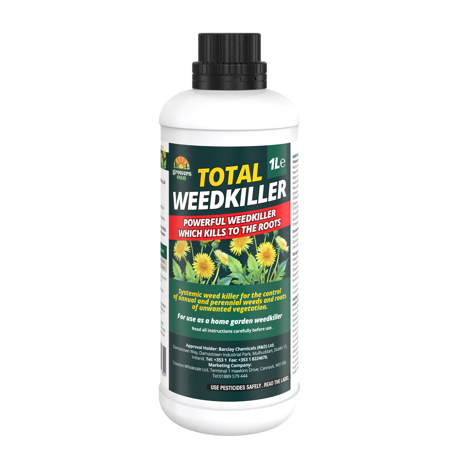 Growers Own Total Weedkiller - Extra Strong 1L Glyphosate Concentrate