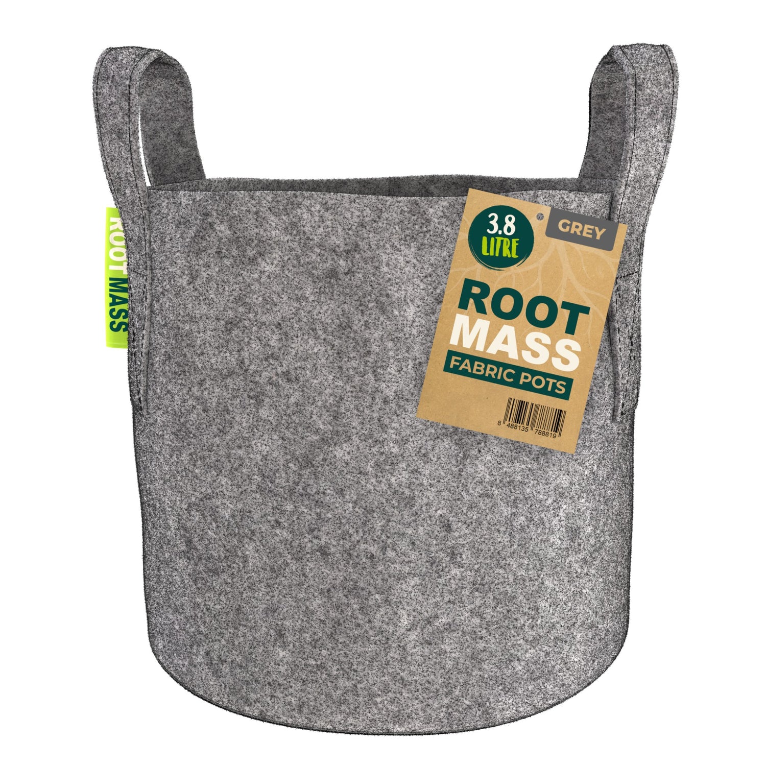 GREY RootMASS 3.8L Fabric Pot