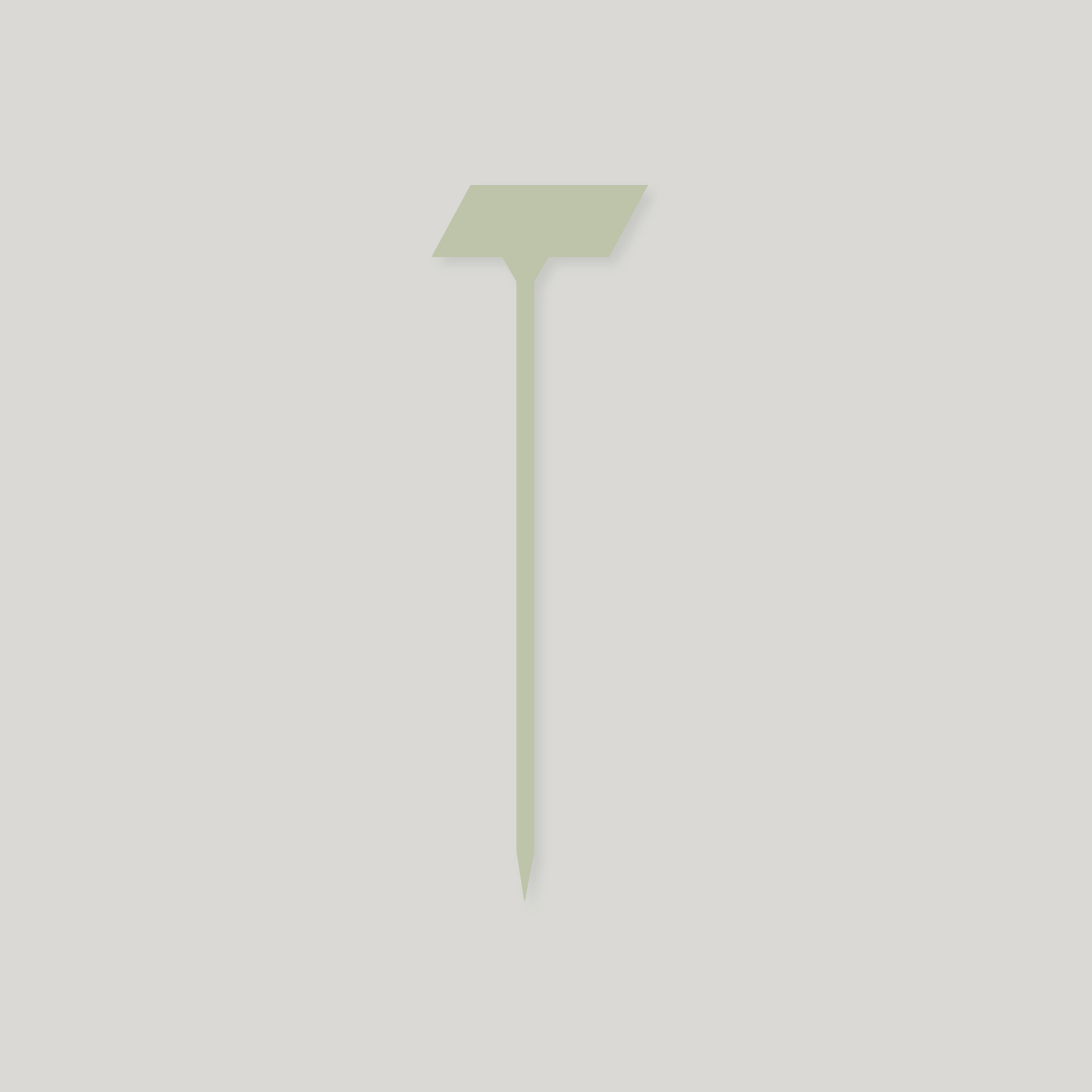 Tyne Moulds Machinery Angled Head Labels BEIGE Creation Garden supplies plant labels gardening products uk stick in plant labels t labels
