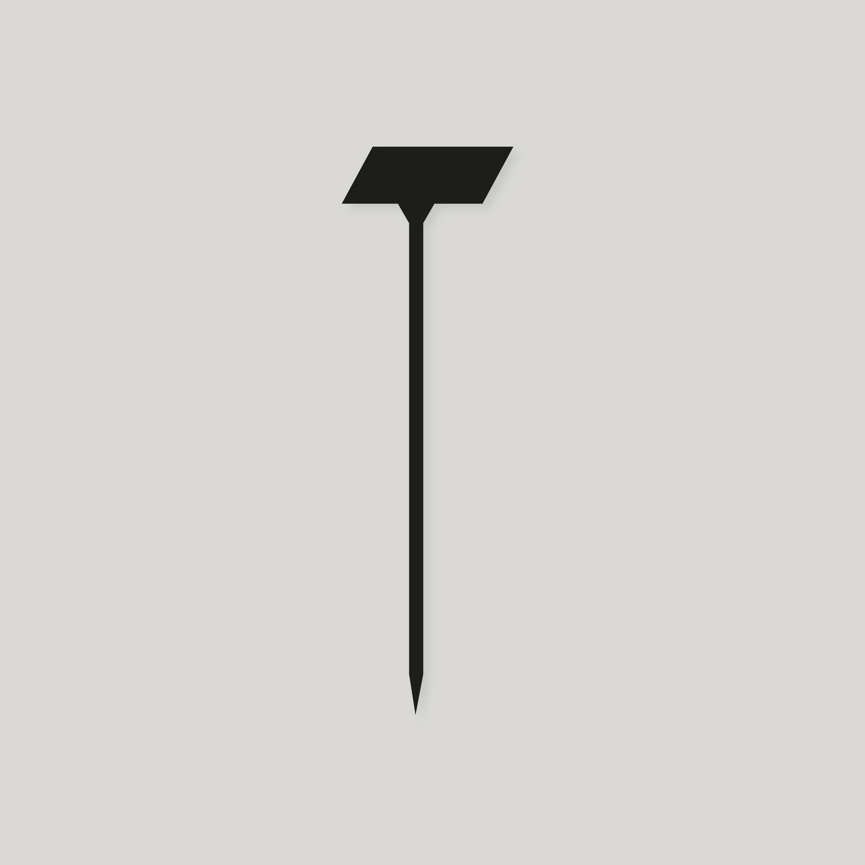 Tyne Moulds Machinery Angled Head Labels BLACK Creation Garden supplies plant labels gardening products uk stick in plant labels t labels