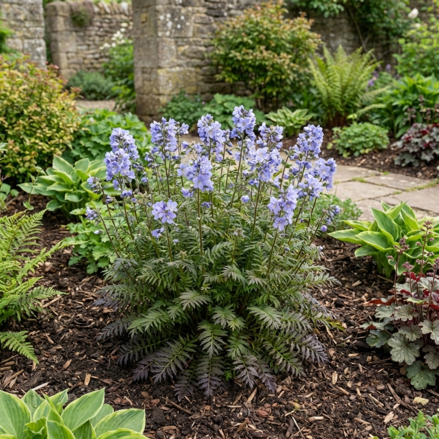 1 Polemonium Heaven Scent Flowering Plant, Hardy Perennial for Cottage Garden, Bee Friendly, 3 Litre Root Ball