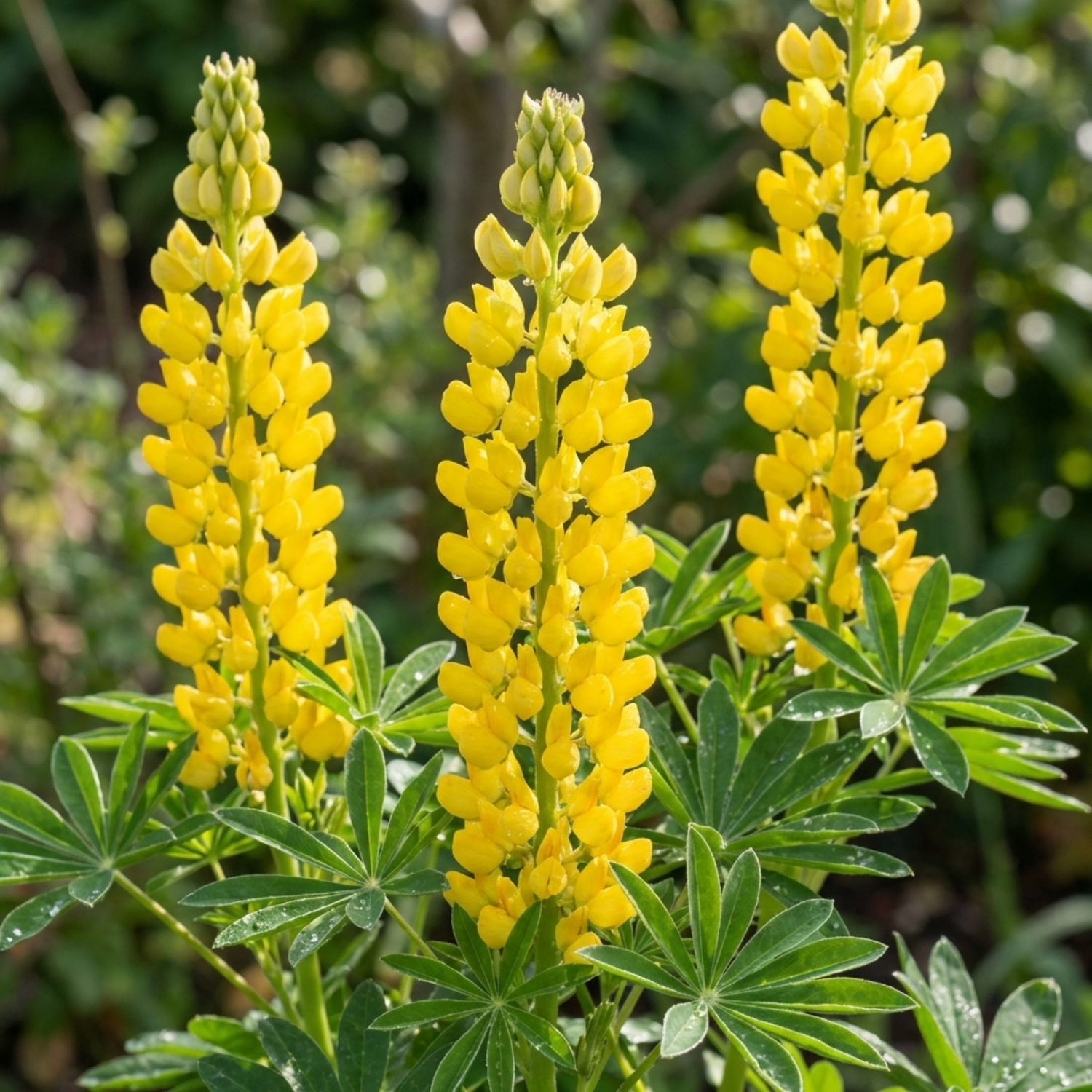 3 Yellow Lupin Perennial Plants, Hardy Cottage Garden Ready, Summer Flowering, 1 Litre Root Ball