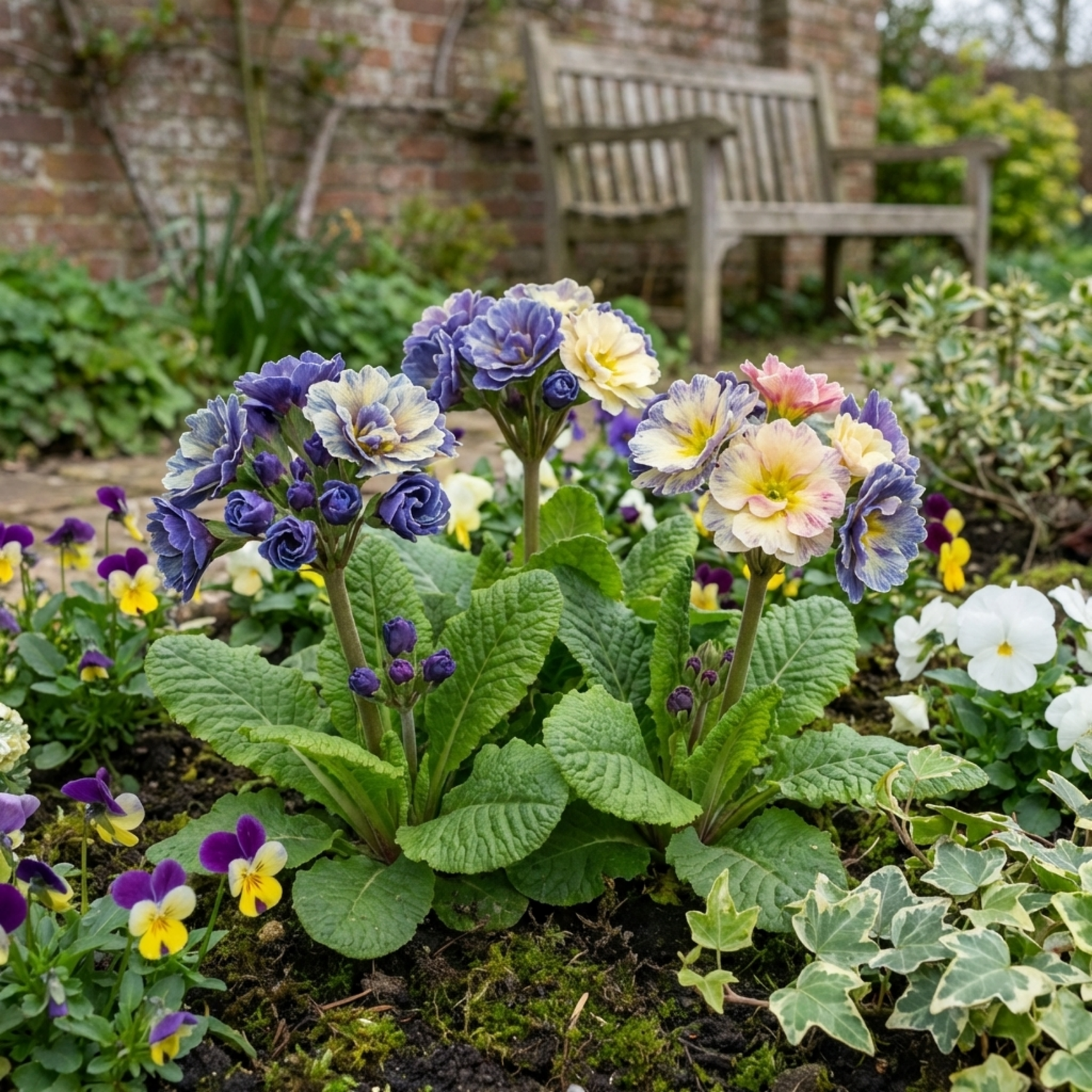 Set of 3 or 6 Primrose Chameleon Blue Hardy Perennial Plants, Colour Changing Spring Flowers, Outdoor Garden Ready, 1 Litre Root-Ball