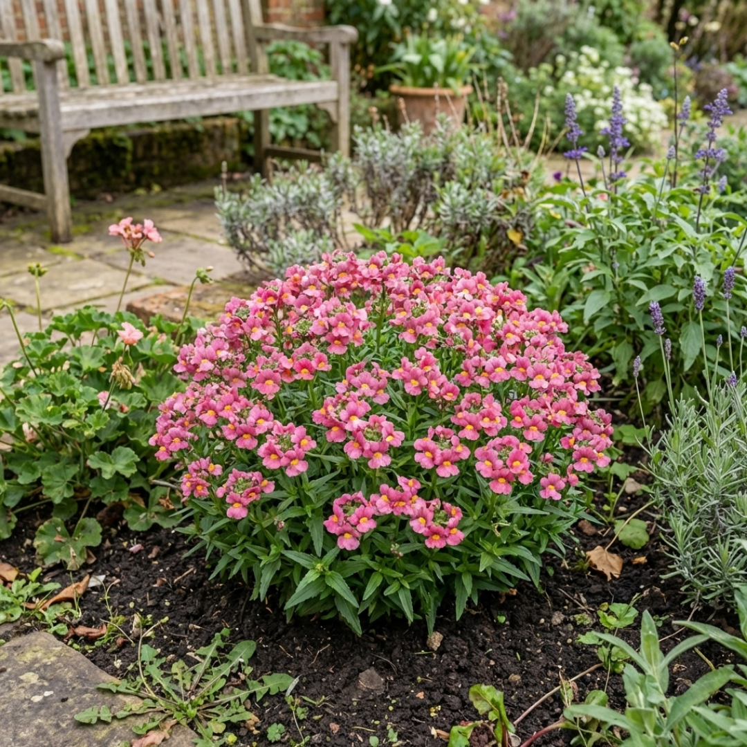 Set of 3 or 6 Large Plants - Nemesia Nuvo Rose, Ready to Plant in Your Garden